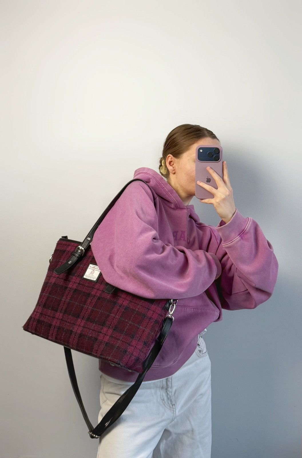 Harris Tweed Bag Harris tweed Ladies Tote With Shoulder Strap Size ONE SIZE - 3 Thumbnail