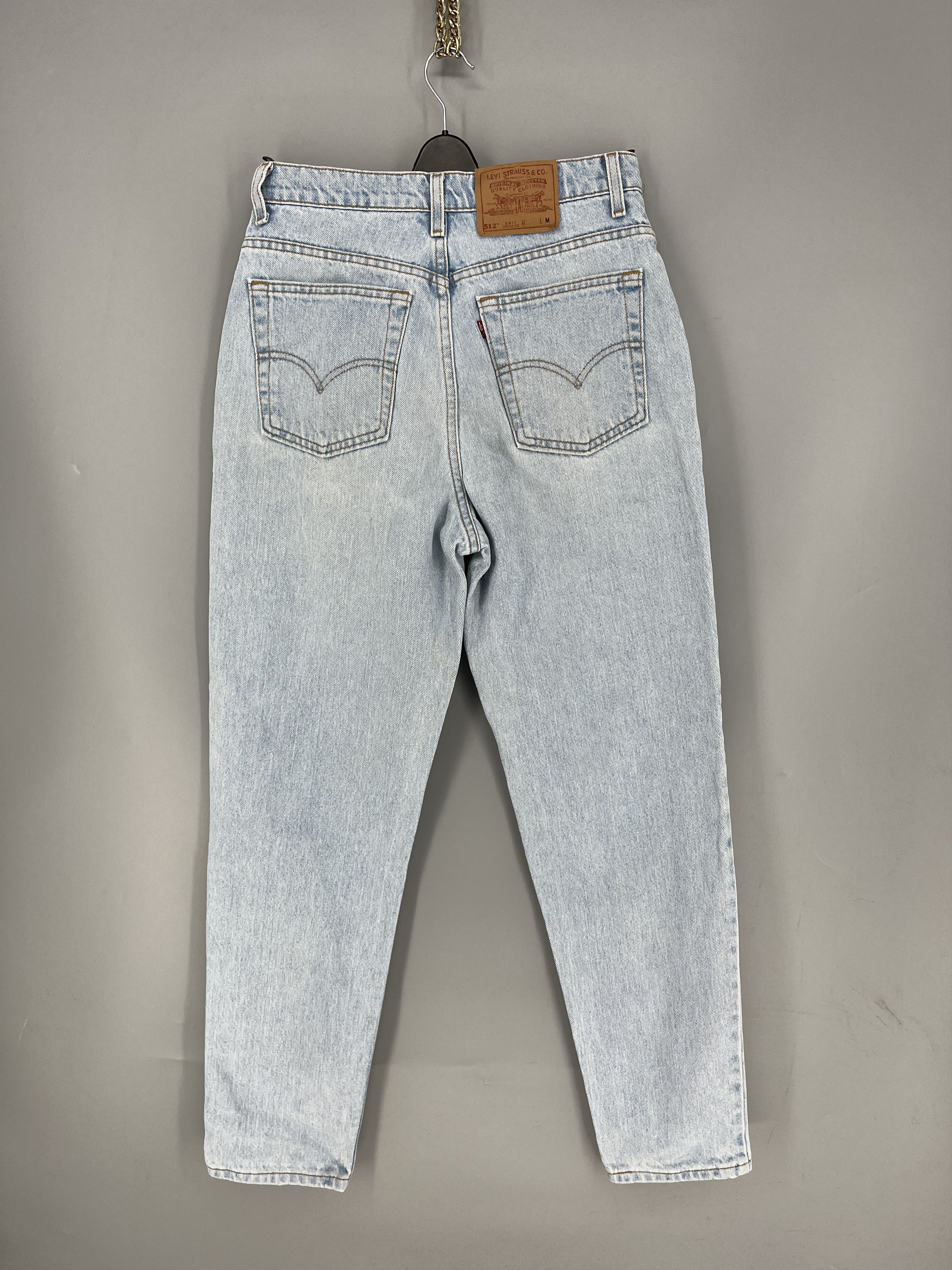Levi's Vintage Levi’s 512 Slim Fit Straight Leg Light Blue Jeans Size US 30 / EU 46 - 10 Thumbnail