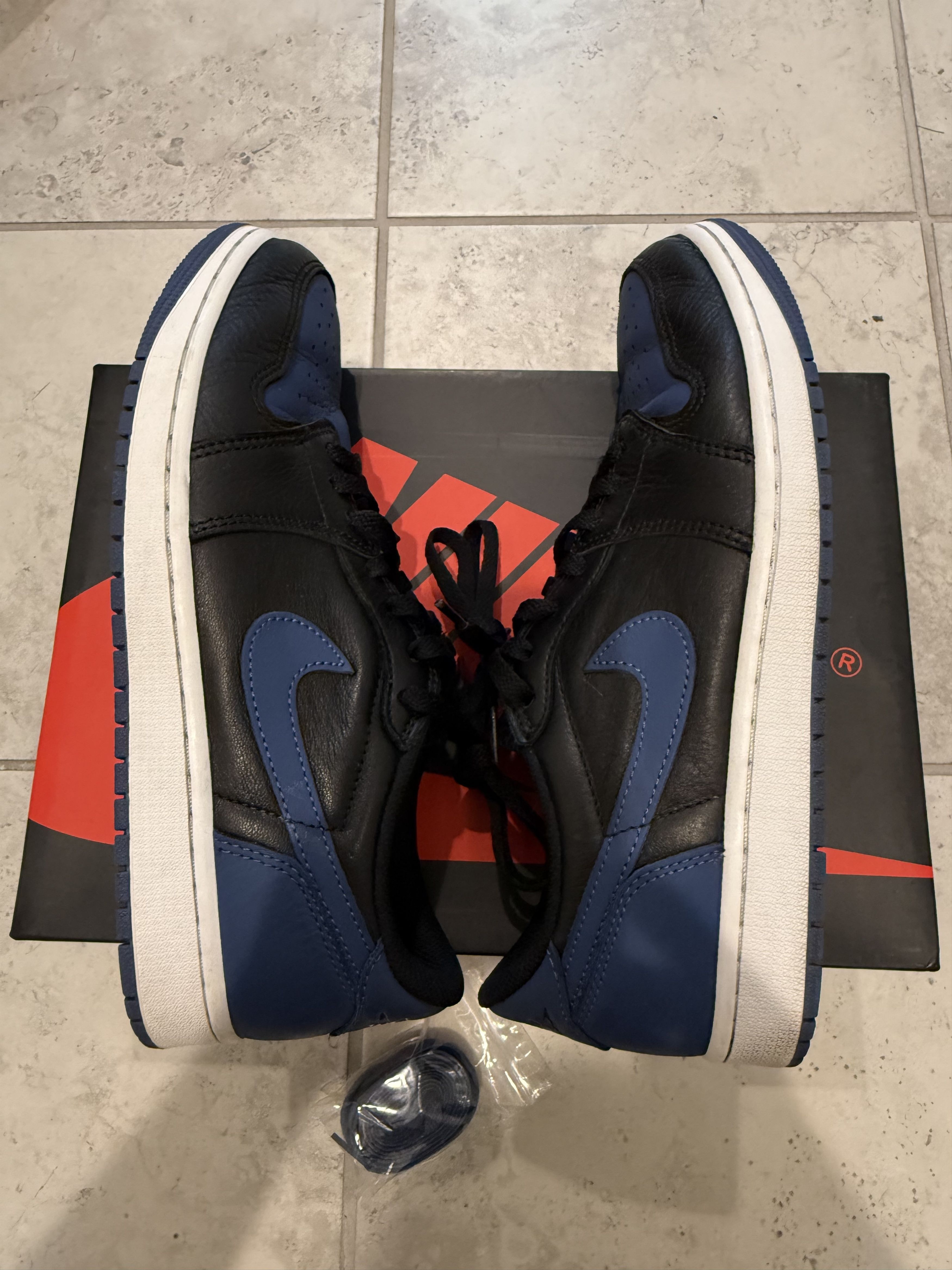 Jordan Brand Air Jordan 1 Low OG Mystic Navy CZ0790-041 US Men's 9.5 Size US 9.5 / EU 42-43 - 3 Thumbnail