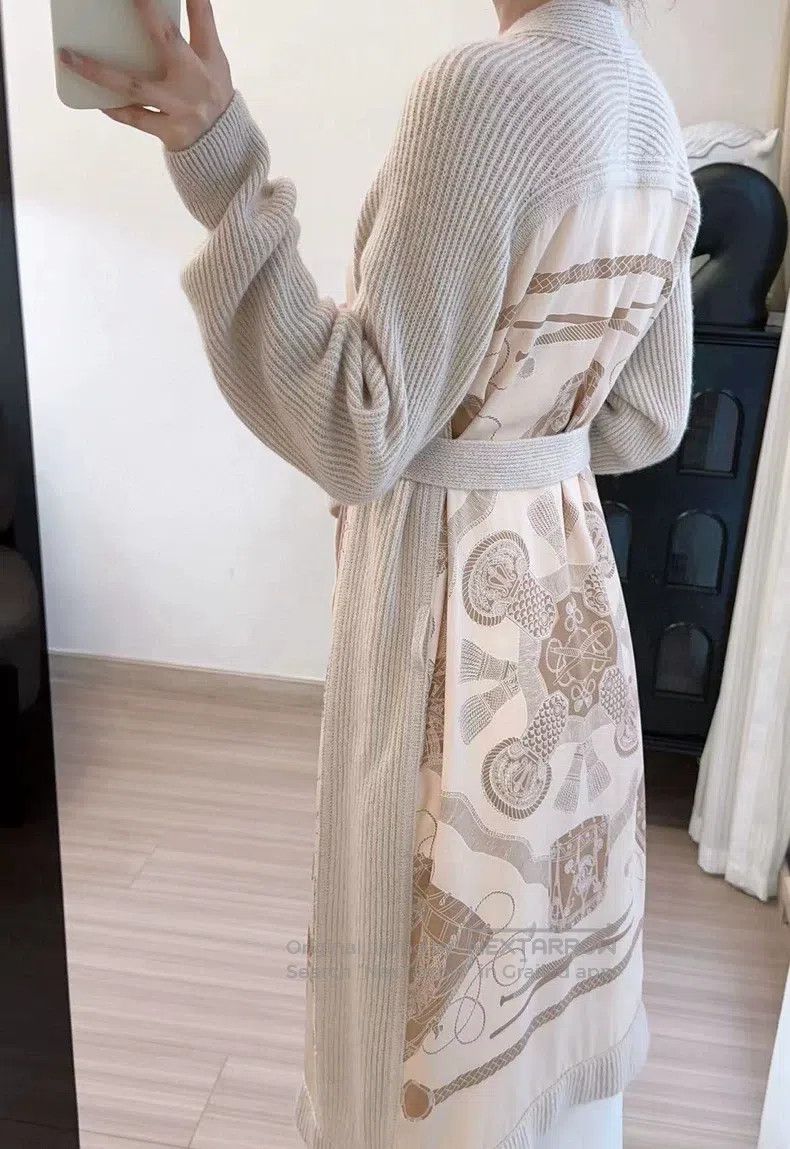 Hermes Hermes Silk Cardigan with Cashmere and Silk Blend Size XS / US 0-2 / IT 36-38 - 6 Thumbnail