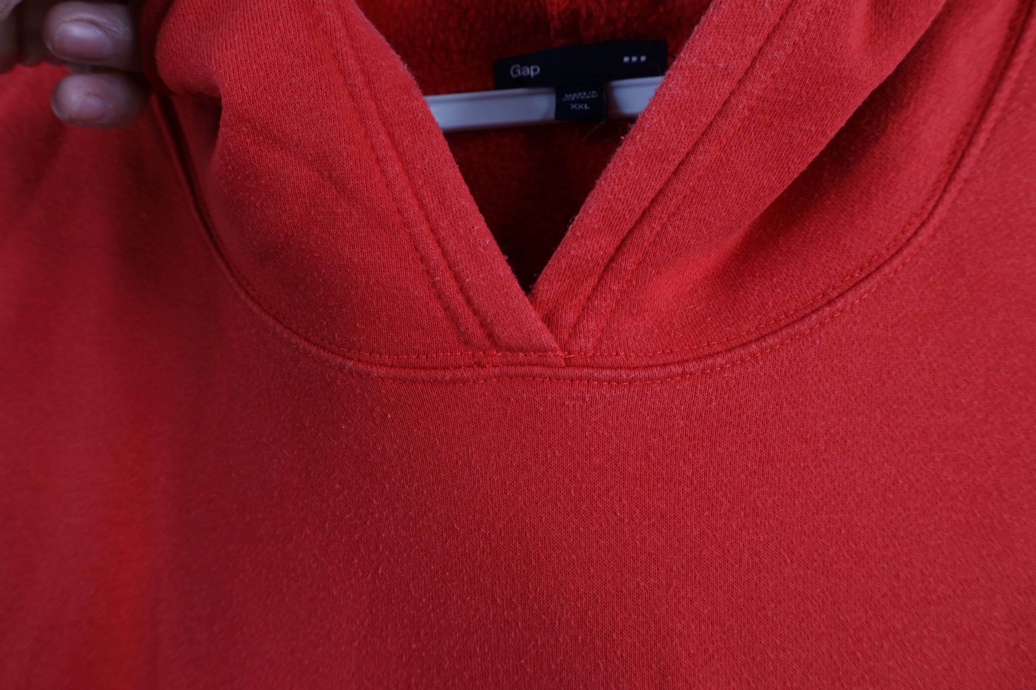 Gap × Vintage Vintage Y2K Gap Block Letter USA Flag Hoodie Sweatshirt Red Size XXL / US 16-18 / IT 52-54 - 7 Thumbnail