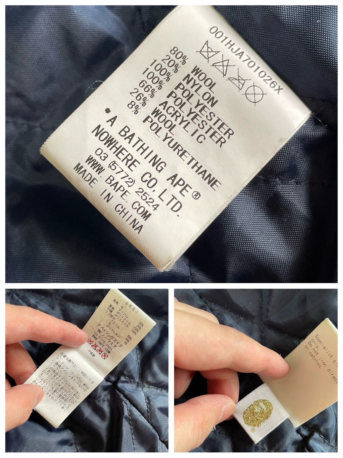 Bape BAPE Wool Baseball Shark Jacket L Rare Good Size US L / EU 52-54 / 3 - 7 Thumbnail