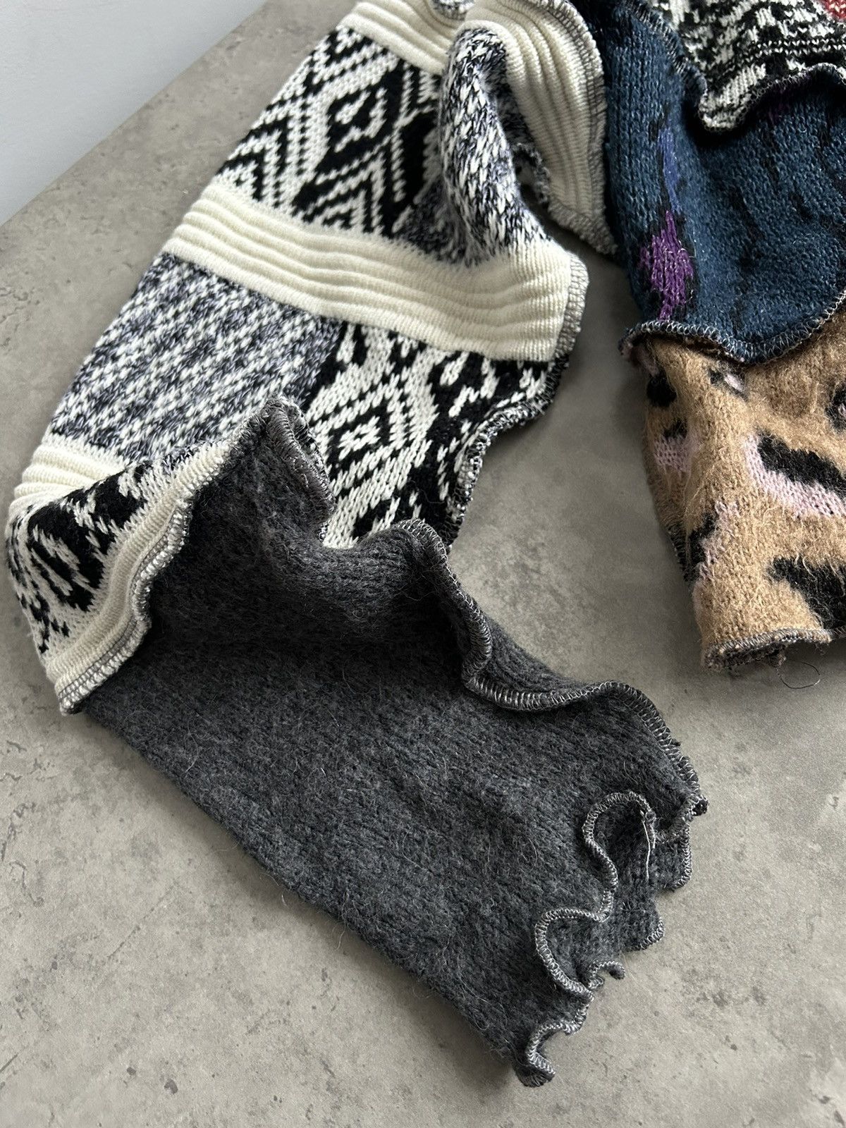 Japanese Brand × Vintage Vintage amazing wool combination top Size XS / US 0-2 / IT 36-38 - 6 Thumbnail