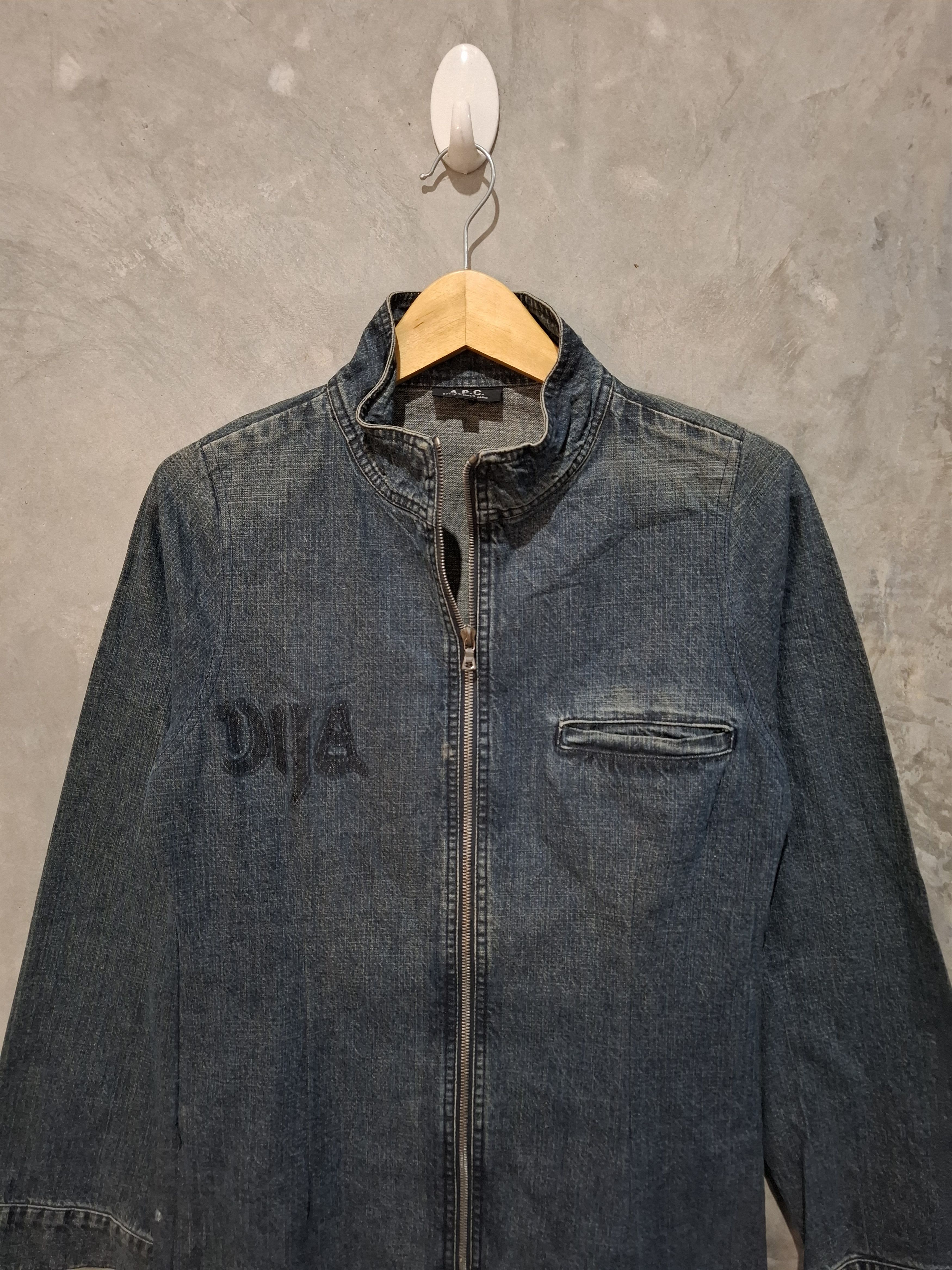 A.P.C. Vintage A.P.C Jeans Denim Jacket with Zippers Size M / US 6-8 / IT 42-44 - 3 Thumbnail