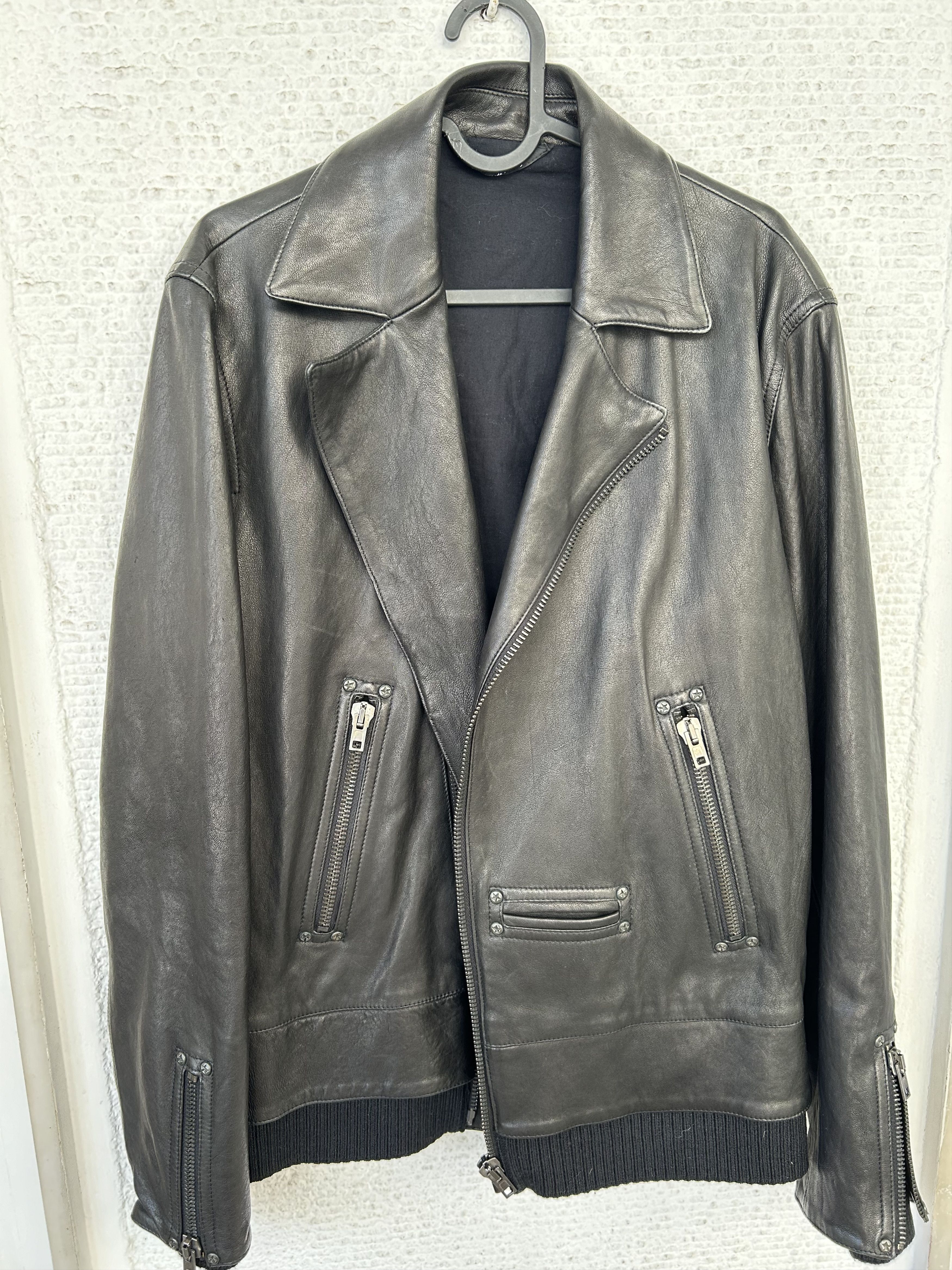 Maison Margiela Margiela Leather Moto Jacket Size US M / EU 48-50 / 2 - 10 Thumbnail