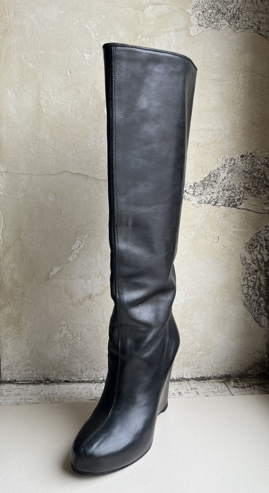 Maison Margiela Martin Era Concealed Heel Knee High Boots Size US 8 / IT 38 - 4 Thumbnail