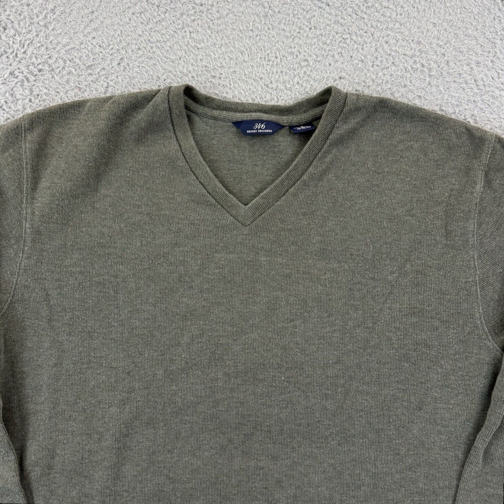 Brooks Brothers VINTAGE Brooks Brothers Sweater Mens Medium Green V-Neck Long Sleeve Preppy Pullover Size US M / EU 48-50 / 2 - 3 Thumbnail