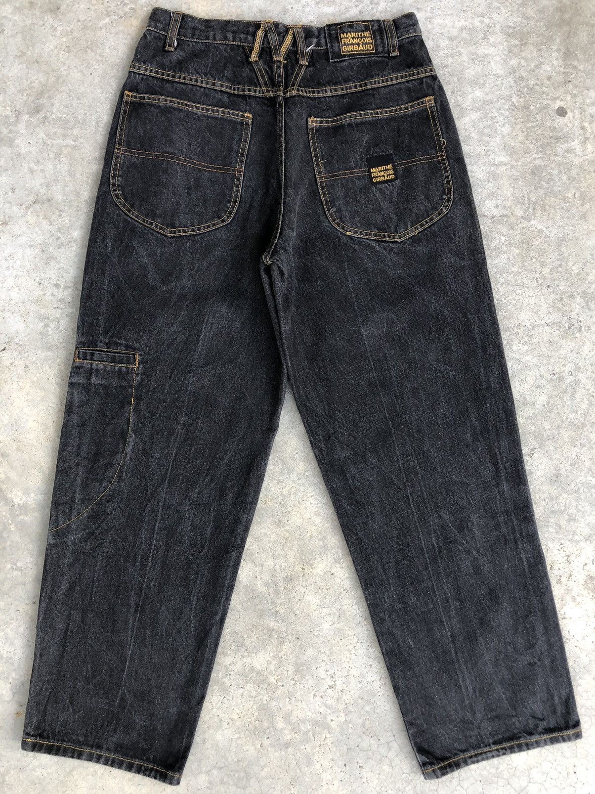 Marithe + Francois Girbaud Marithe Francois Girbaud Baggy Jeans Embroidered Logo Size US 29 - 1 Thumbnail