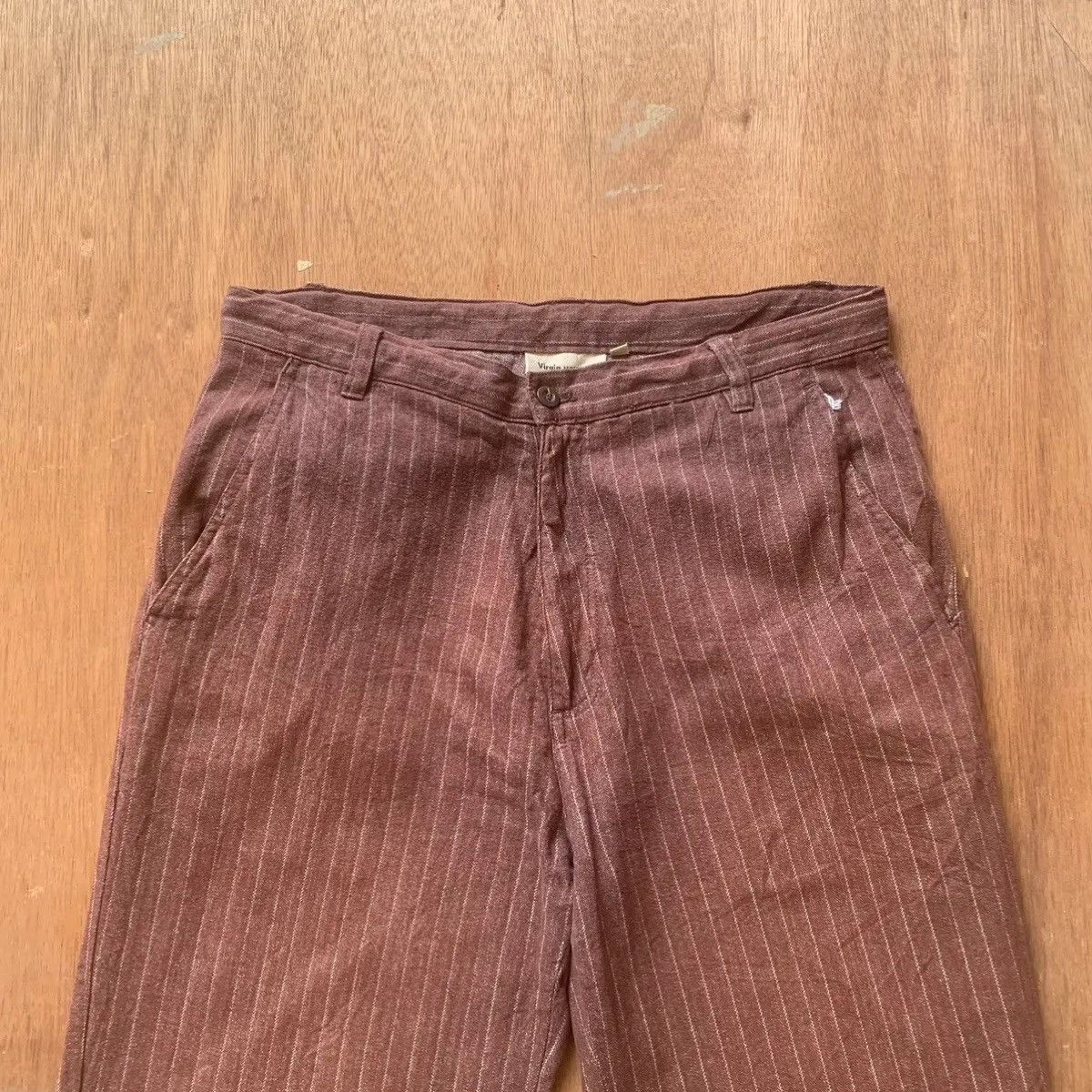 Beauty Beast 💥STEALS💥VIRGINVOYAGE JAPANESE 32x31 TROUSERS STRIPED PANTS Size US 32 / EU 48 - 2 Thumbnail