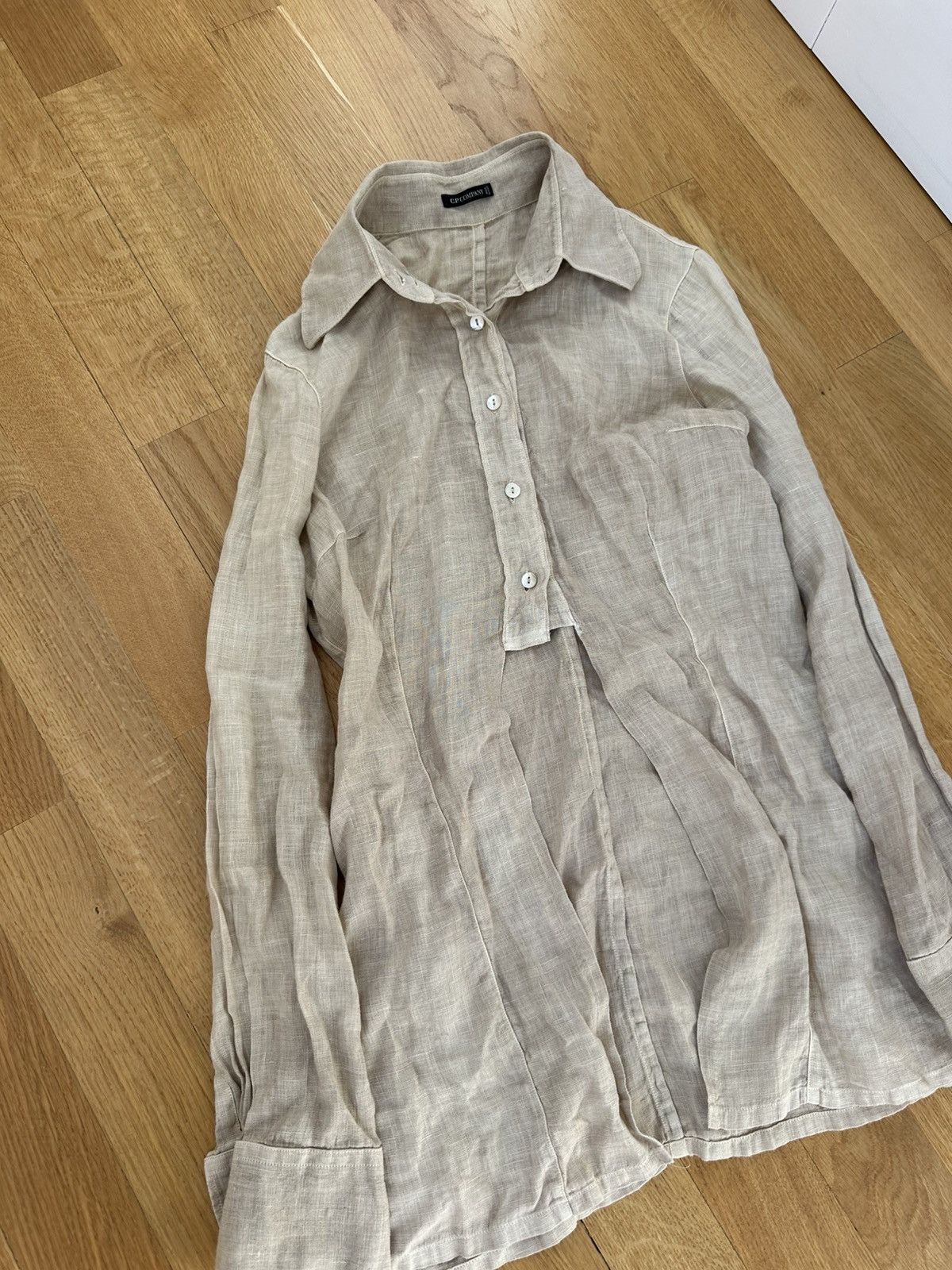 C.P. Company C.P Company Linen Button Shirt Size S / US 4 / IT 40 - 4 Thumbnail