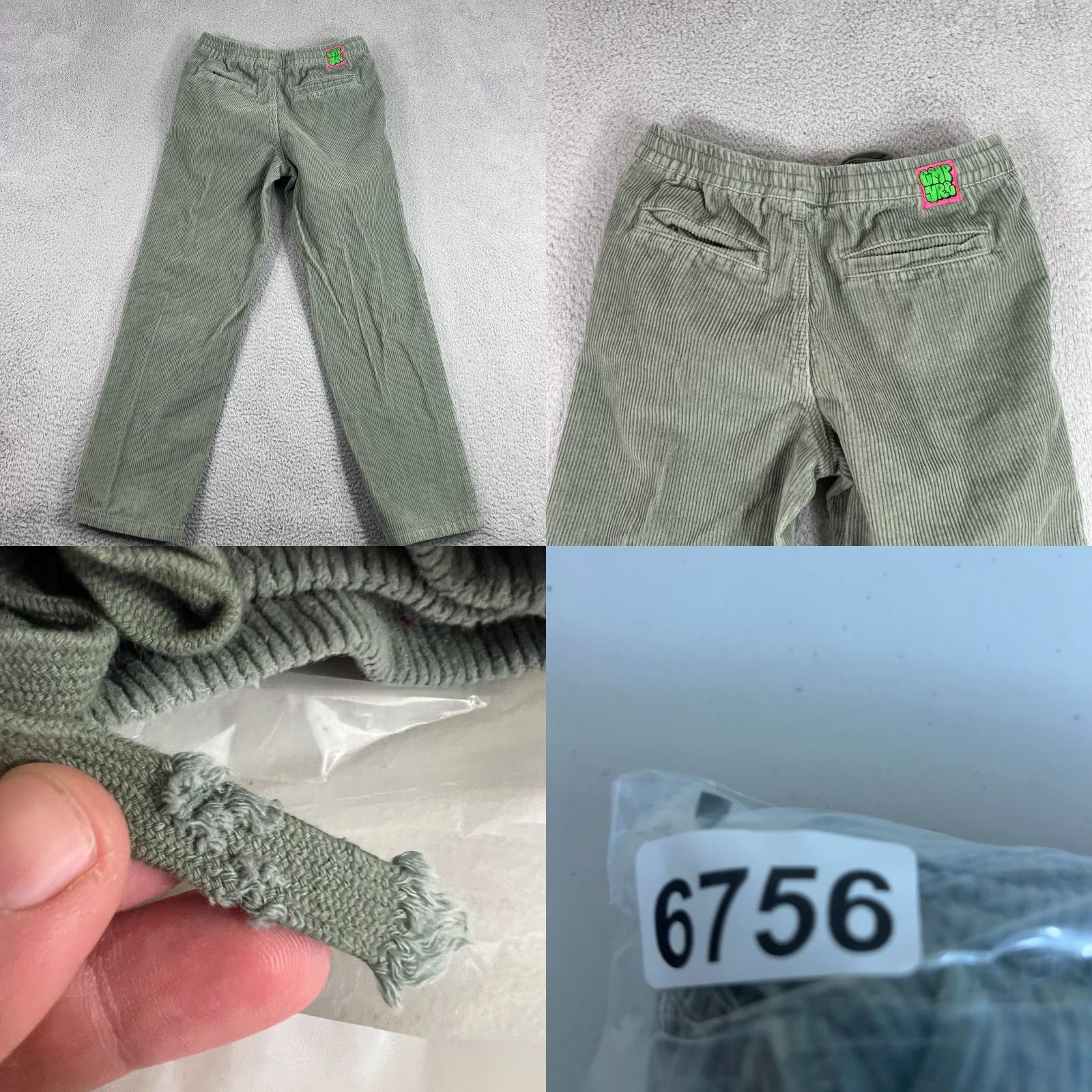 Empyre VINTAGE Empyre Men’s Corduroy Pants Small Green Relaxed Fit Casual Baggy Skater Y2K Size US 29 - 8 Thumbnail