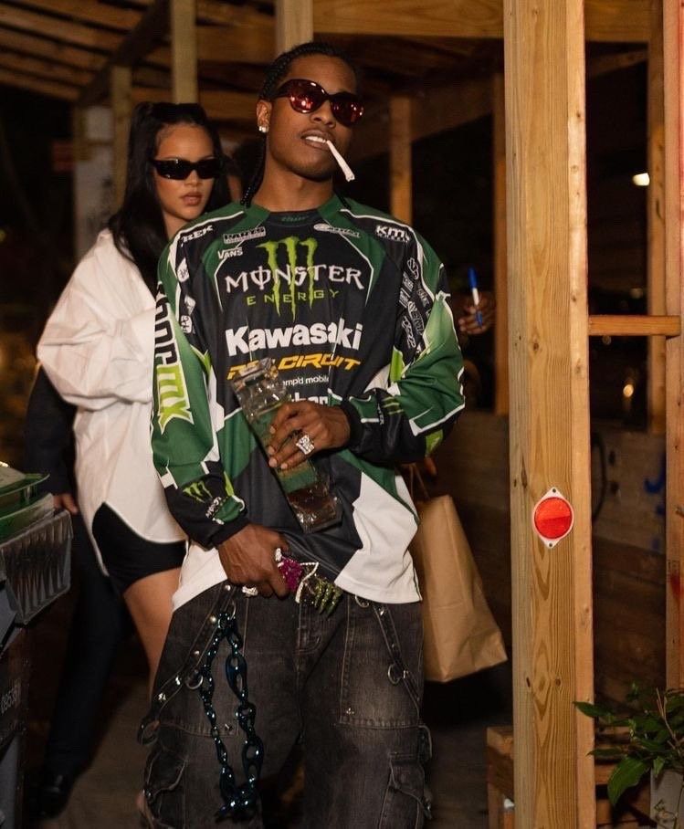 A$AP Rocky Grail Kawasaki Monster Energy Asap Rocky Jersey longslive Size US L / EU 52-54 / 3 - 2 Thumbnail