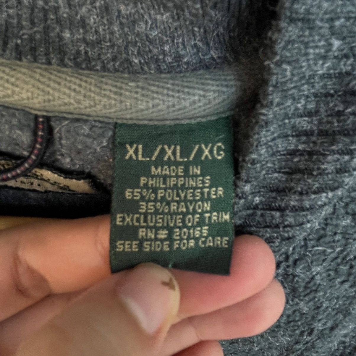 Other Vintage Green Quarter Zip Fleece Sweatshirt With Size XL Size US XL / EU 56 / 4 - 8 Thumbnail