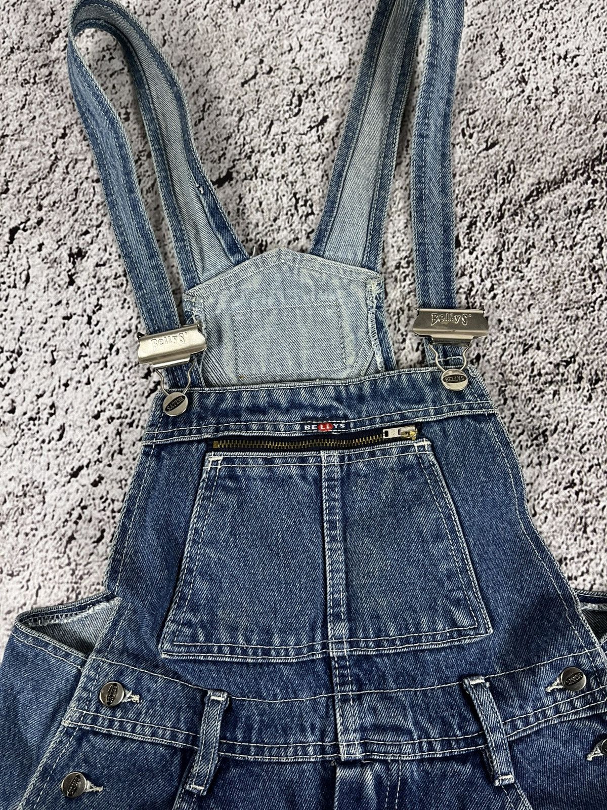 Vintage Vintage 90s Bellys denim bib overall workwear style size 31 Size 31" - 9 Thumbnail
