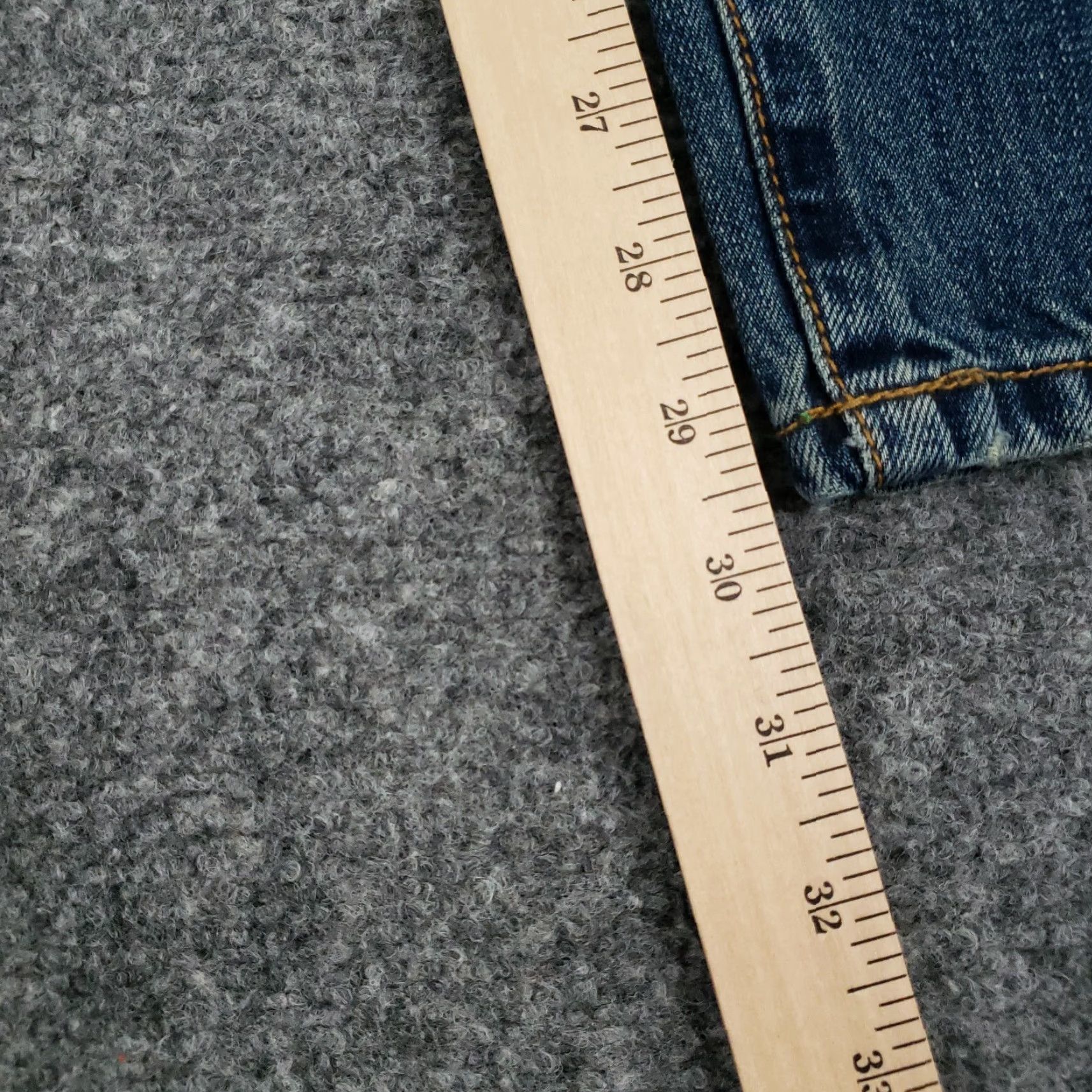 Vintage LRG Jeans Mens 30x30 Blue Denim True Taper Distressed Straight Leg Cotton Size US 30 / EU 46 - 3 Thumbnail