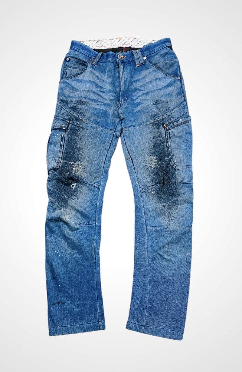 Japanese Brand Rare Fieldcore Strecthable Banana Curve Cargo Jeans Size US 30 / EU 46 - 1 Thumbnail