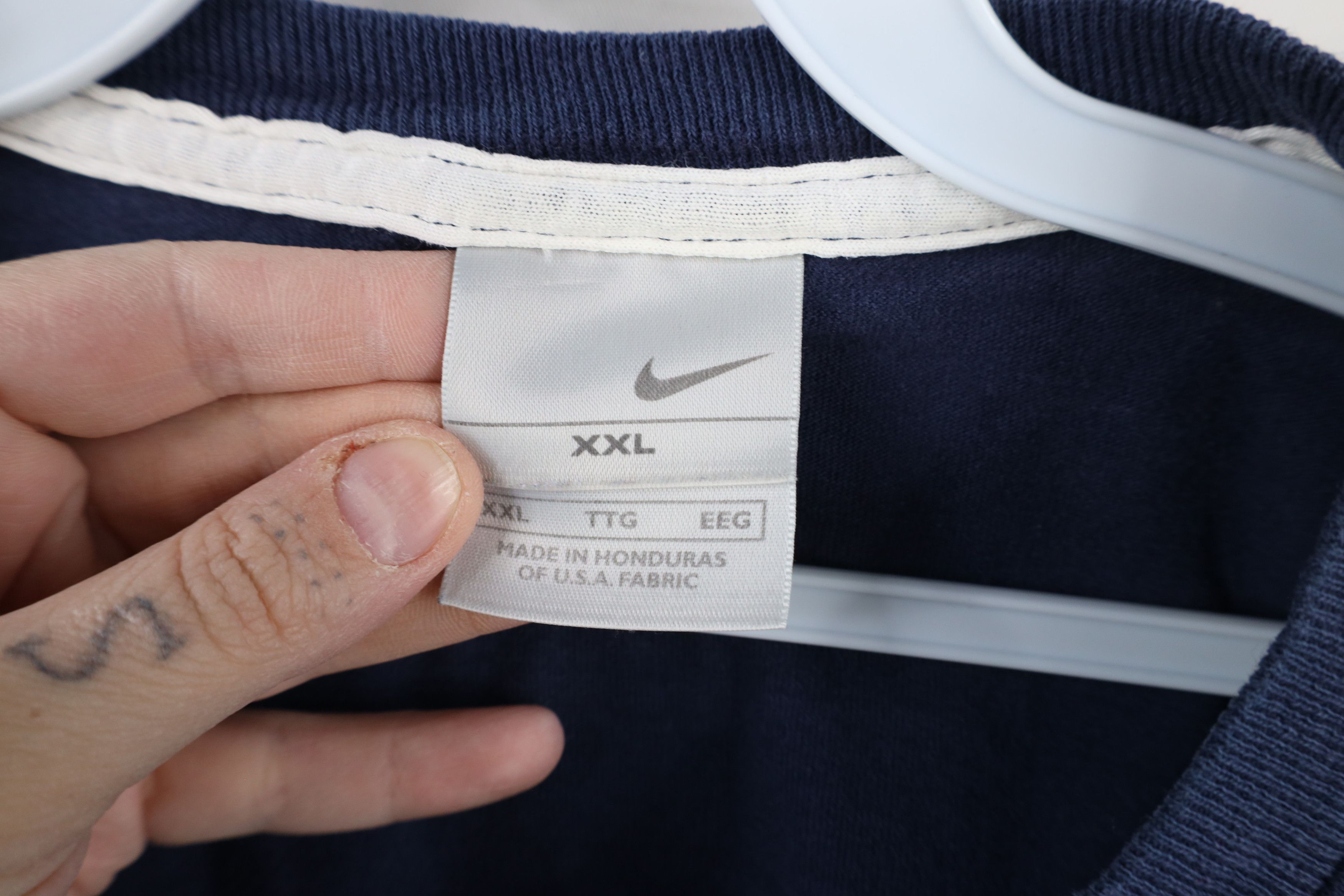 Nike × Vintage Vintage Nike Travis Scott Mini Swoosh Short Sleeve T-Shirt Size US XXL / EU 58 / 5 - 6 Thumbnail