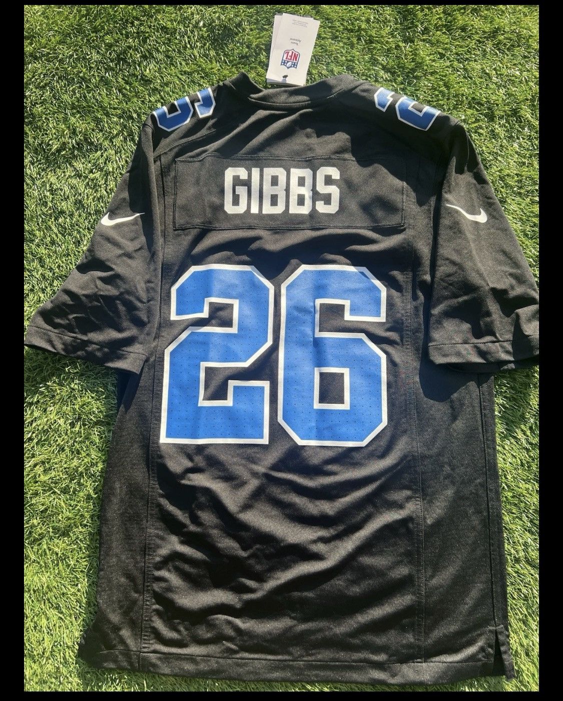 Nike Jahmyr Gibbs Detroit Lions Nike NFL Game Jersey #26 Size US XXL / EU 58 / 5 - 2 Thumbnail