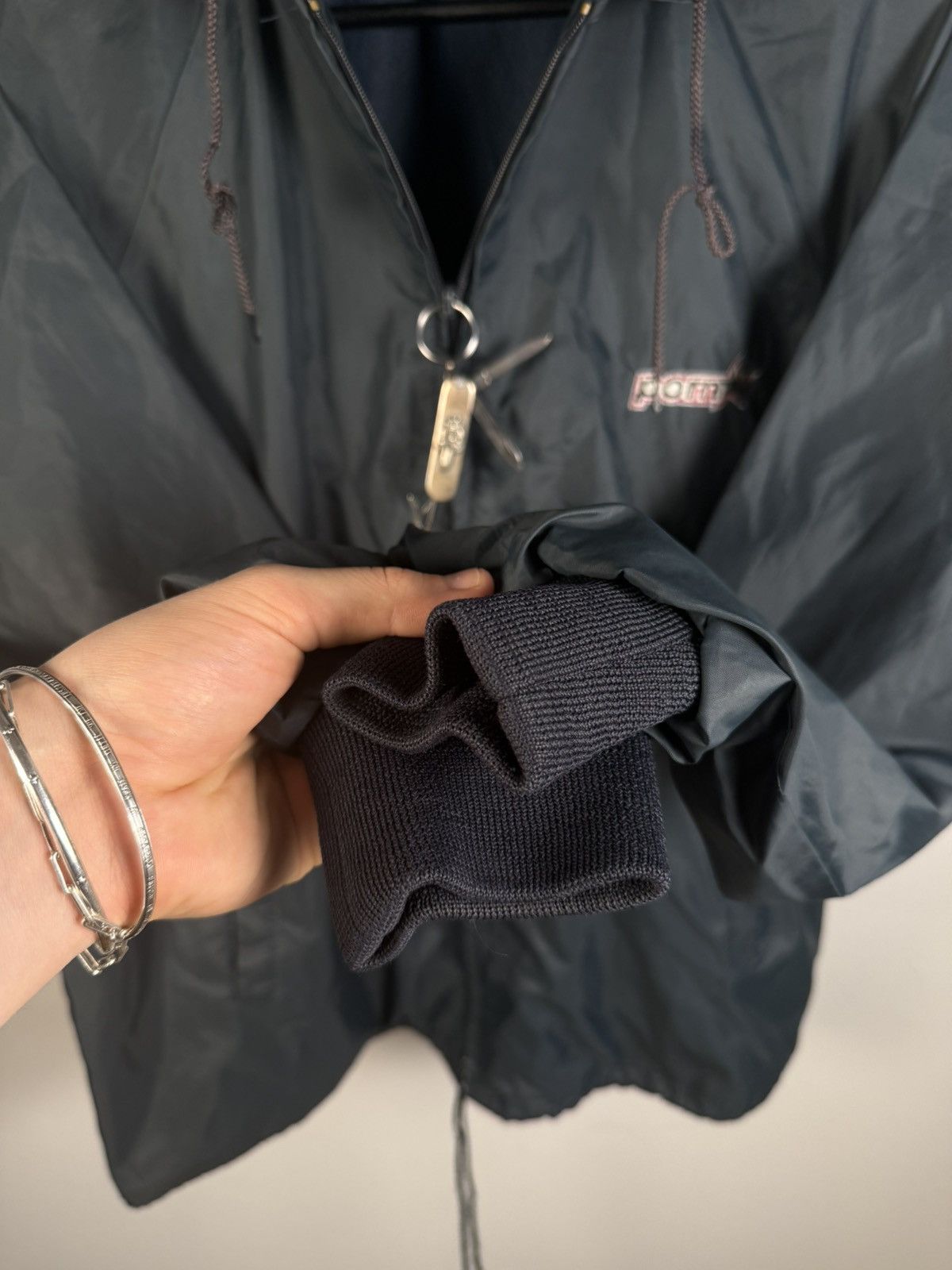 Hook-Ups VINTAGE PORN STAR GRAIL⭐️ 90s LOGO LIGHT PARKA JACKET Size US XL / EU 56 / 4 - 12 Thumbnail