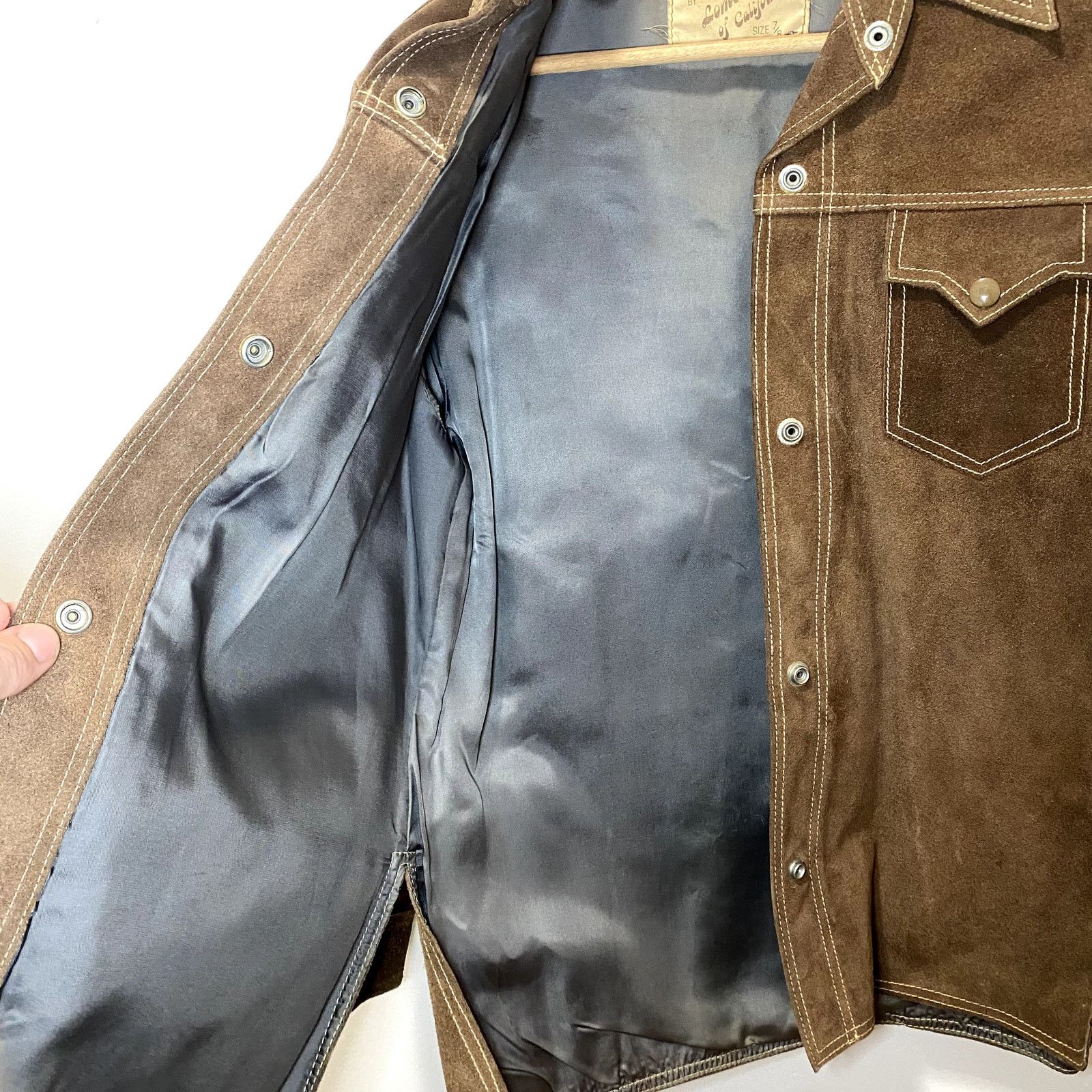Vintage Vintage Lomeli Of California Western Cowboy Suede Jacket Size XS / US 0-2 / IT 36-38 - 7 Thumbnail