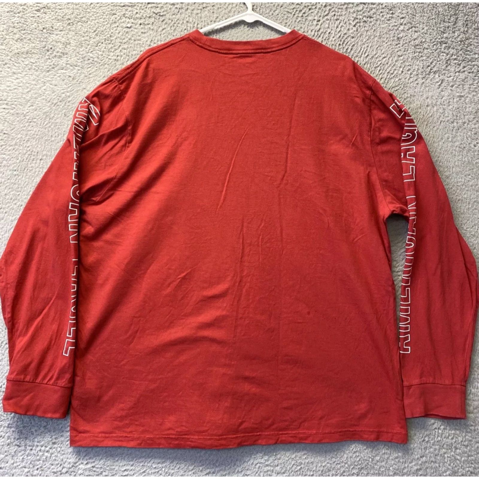 American Eagle Outfitters American Eagle Shirt Adult 2XL Red Long Sleeve Logo Tee Mens Size US XXL / EU 58 / 5 - 7 Thumbnail