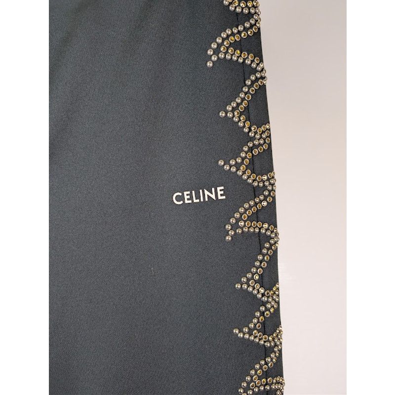 Celine o1rshd1 Logo-Print Studded Jersey Sweatpants in Black Size US 32 / EU 48 - 7 Thumbnail
