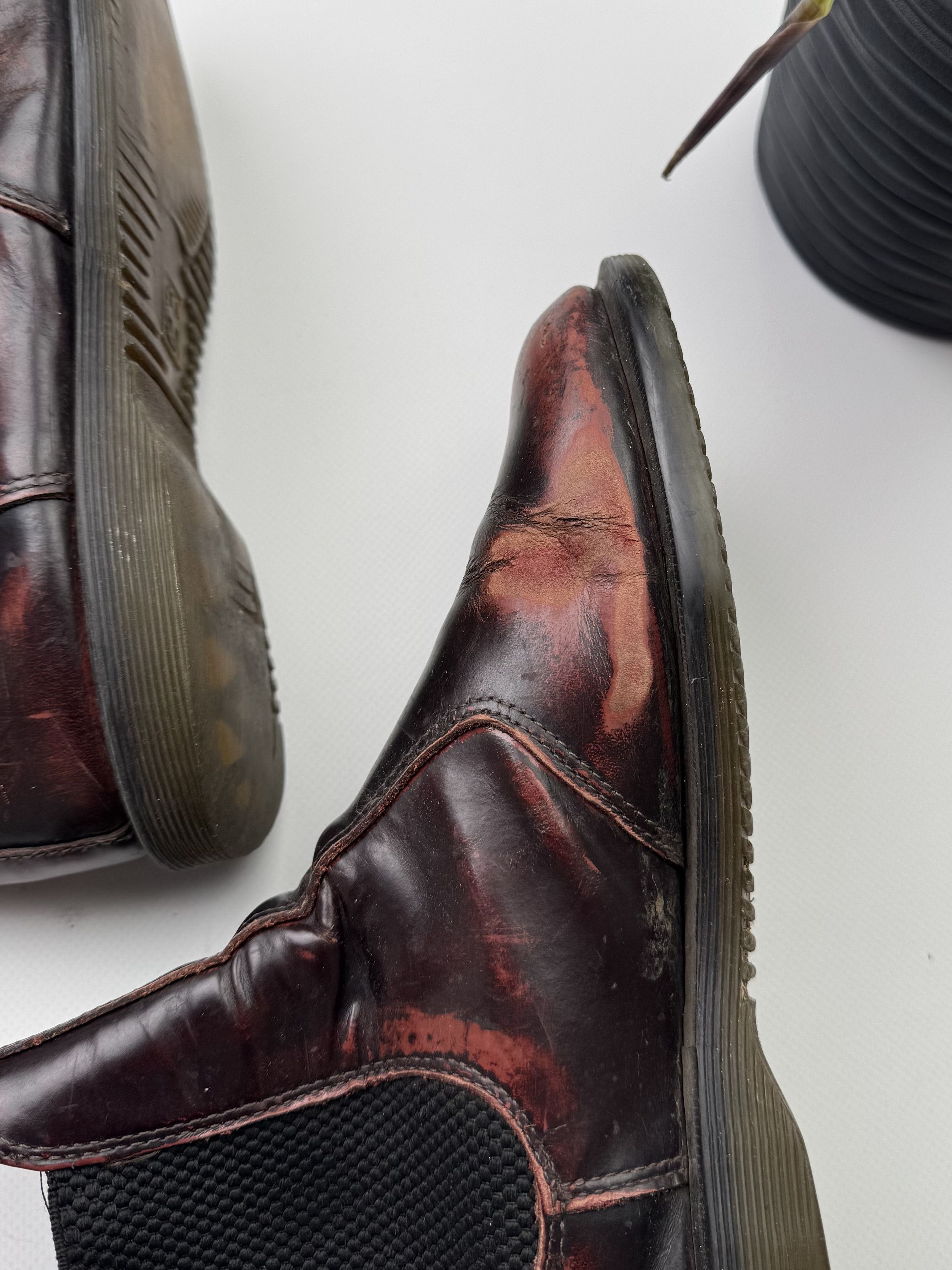 Dr. Martens Dr. Martens Vintage Thrashed Leather Boots (145) Size US 8 / IT 38 - 5 Thumbnail