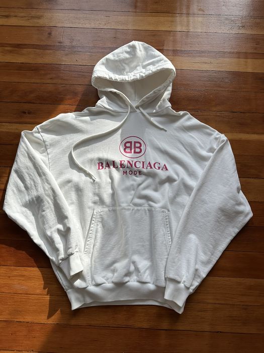 Balenciaga mode deals white hoodie