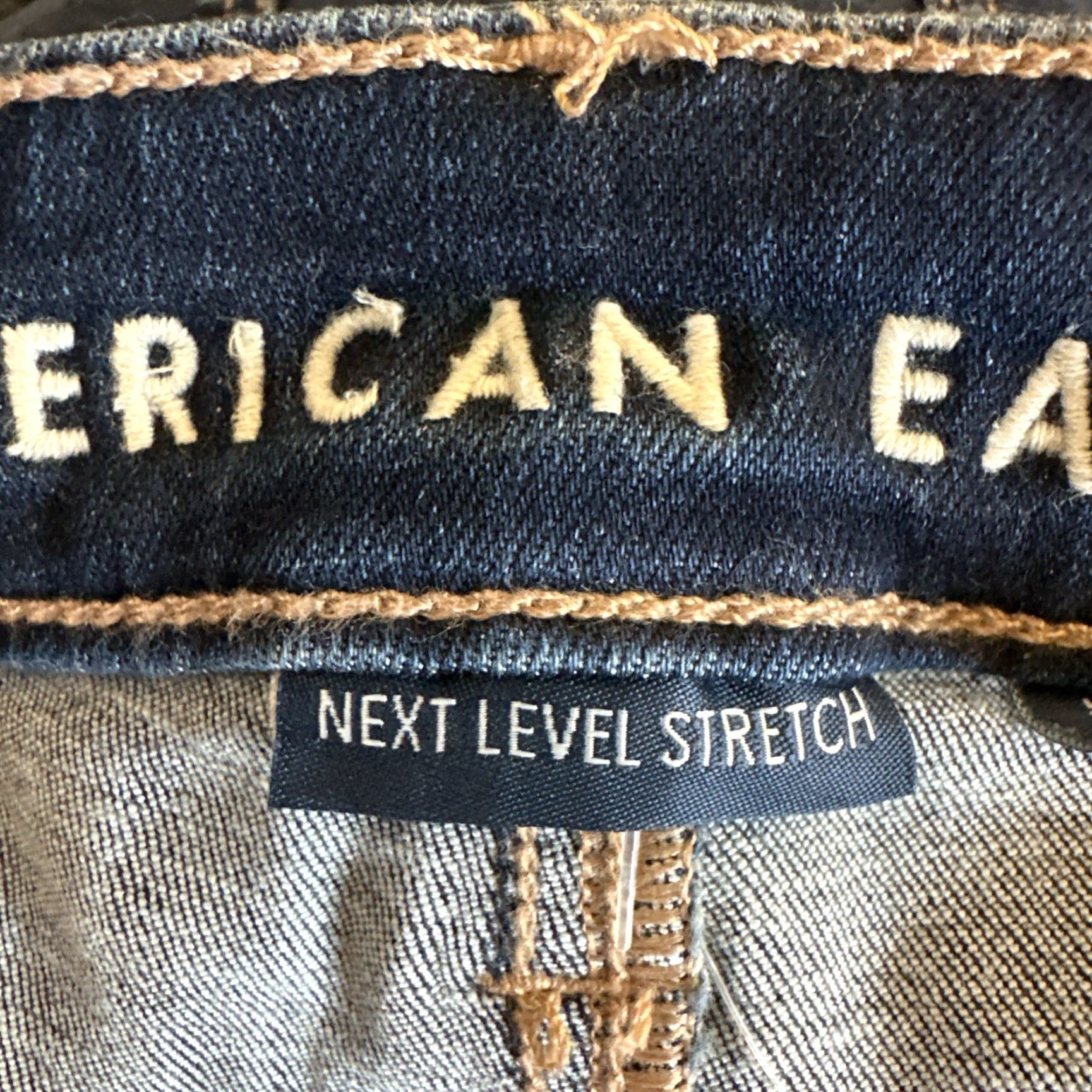 American Eagle Outfitters American Eagle Super High-Rise Jegging Shirt Jeans Womens 12 31 in Blue Denim Stretch Slim Regular New Size 34" / US 12 / IT 48 - 7 Thumbnail