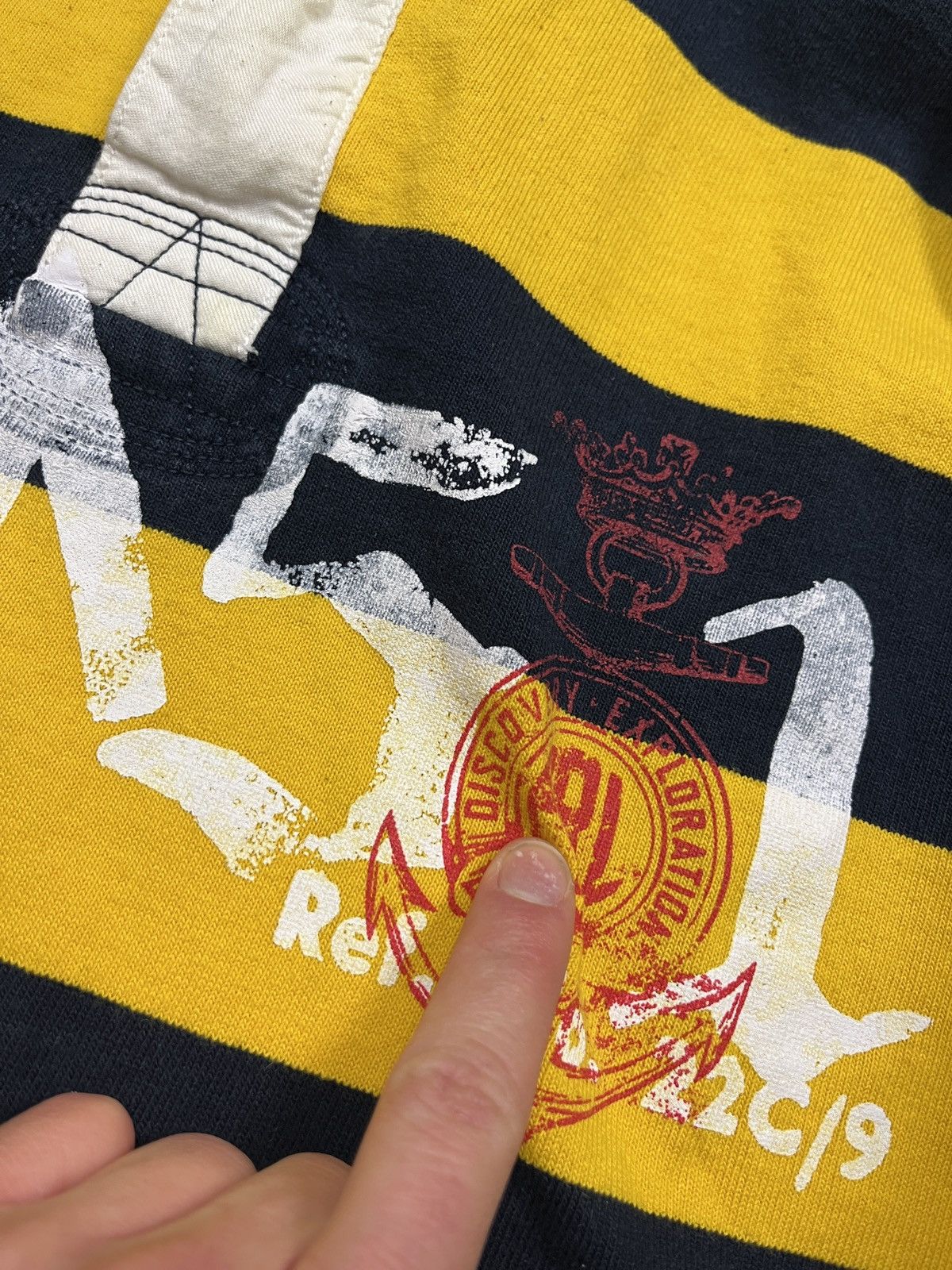 Polo Ralph Lauren Crazy Vintage Polo Ralph Lauren Striped Rugby Shirt Rare Y2k Size US XL / EU 56 / 4 - 13 Thumbnail