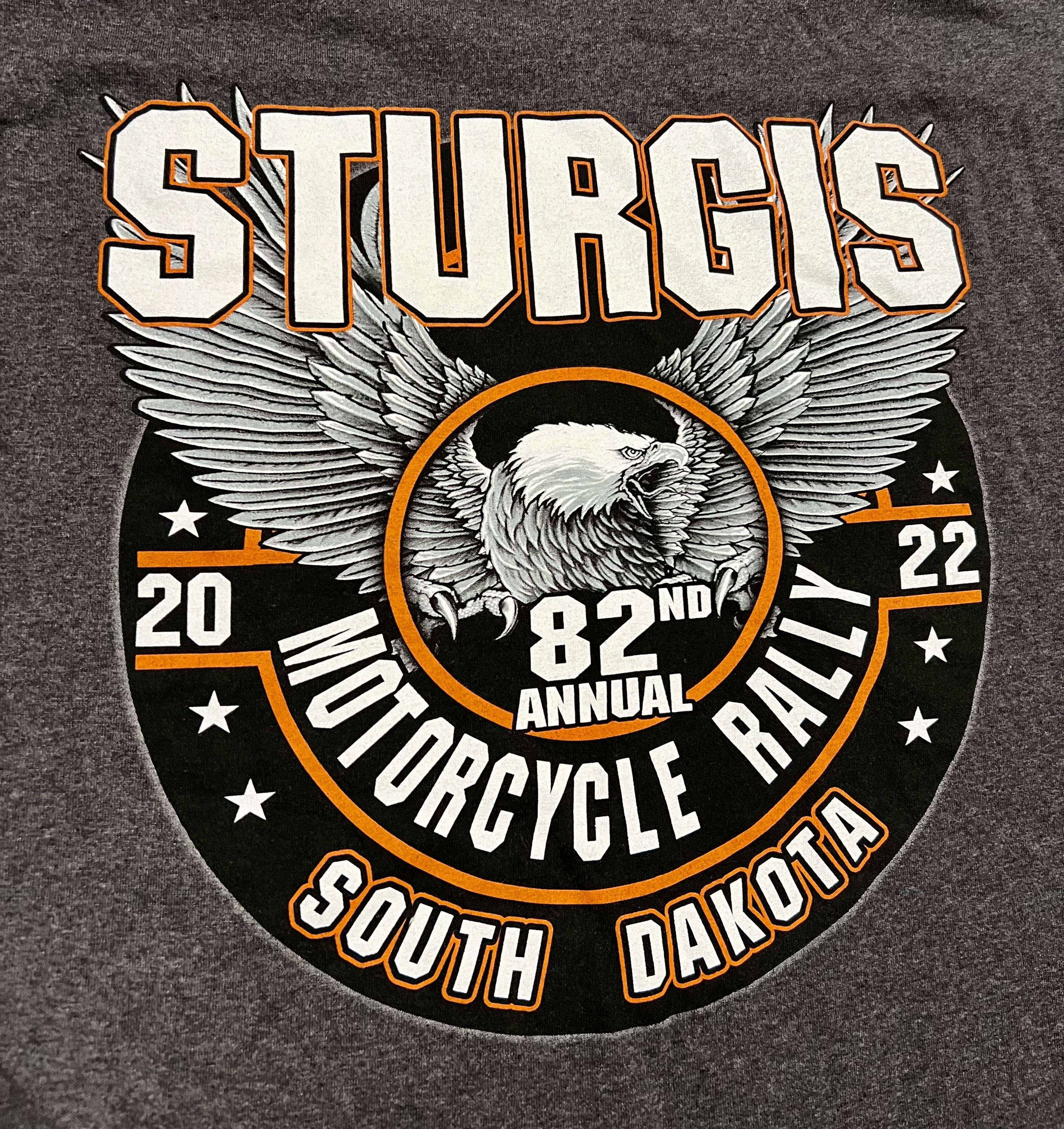 Hanes Sturgis Motorcycle Rally '22 South Dakota Graphic T-Shirt Size US XXL / EU 58 / 5 - 5 Thumbnail