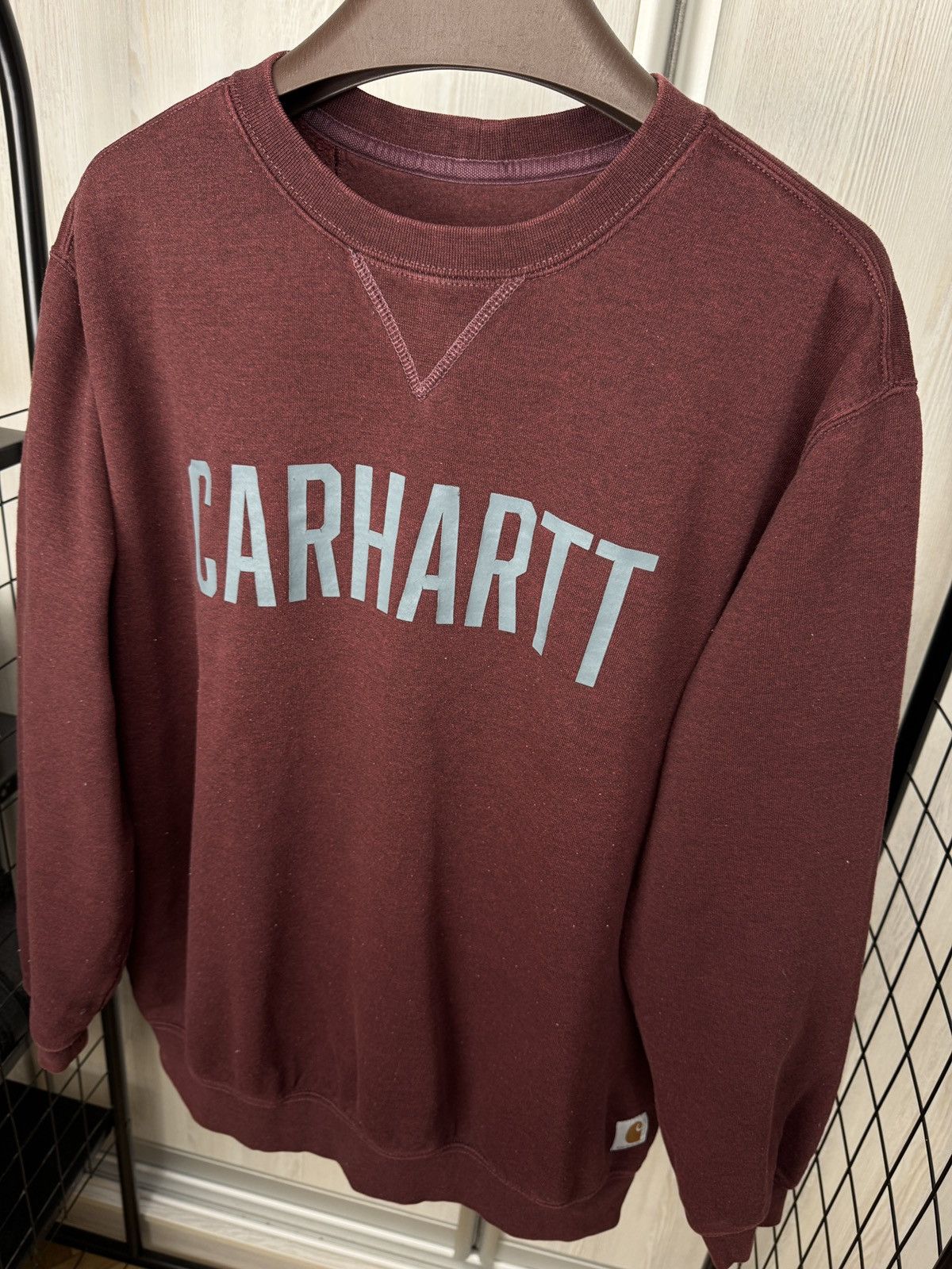 Carhartt Carhartt vintage men midweigh block logo crewneck sweatshirt Size US XL / EU 56 / 4 - 6 Thumbnail