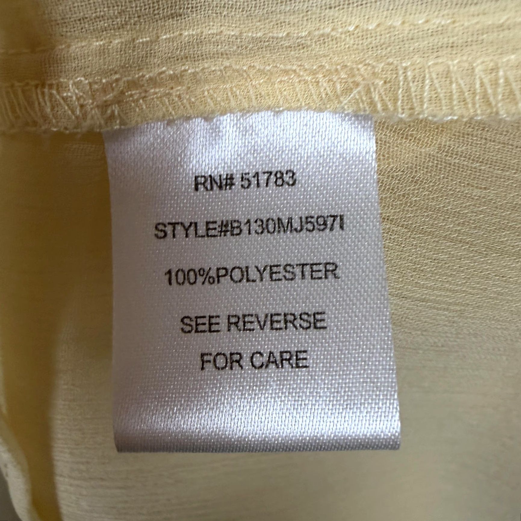 Vintage Maurices Tank Top L Yellow Chiffon Sleeveless V-Neck Ruffle Layering Casual Summer Women's TankTop Size L / US 10 / IT 46 - 5 Thumbnail