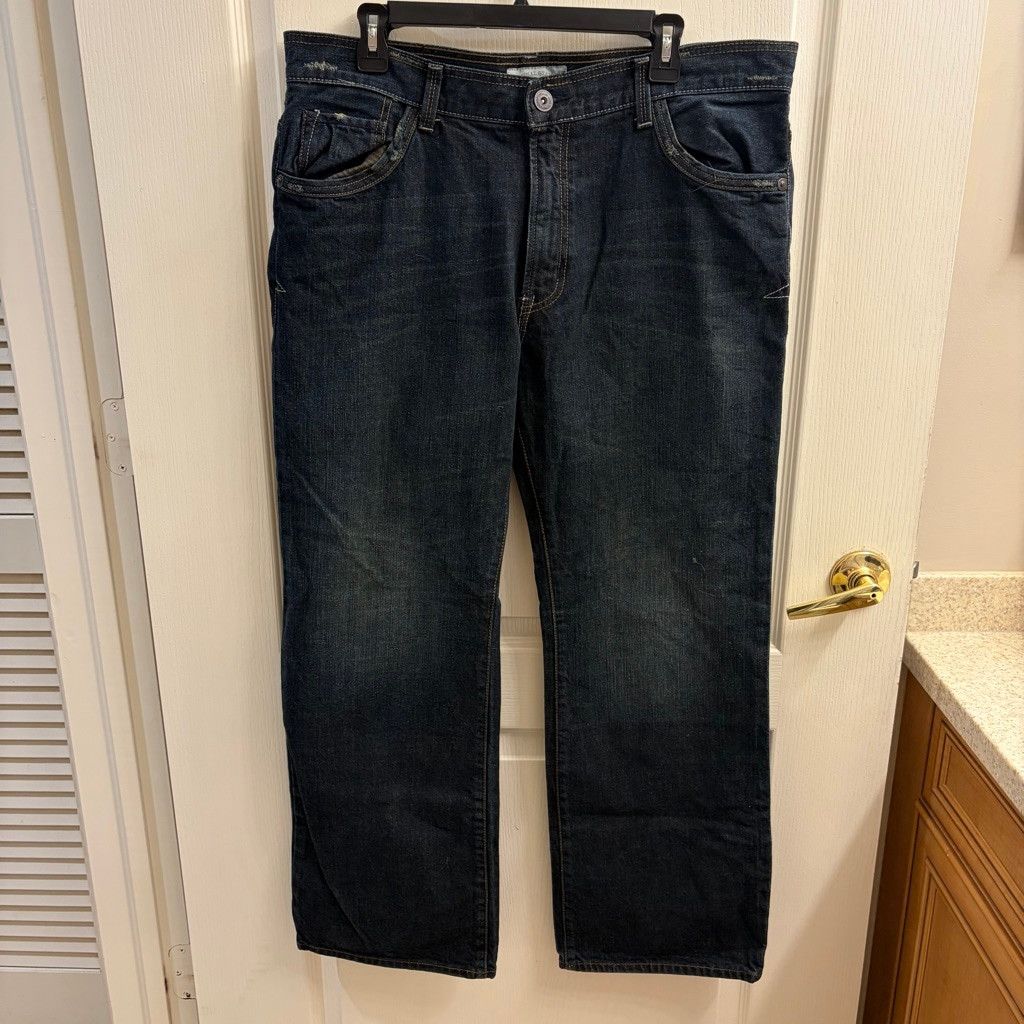 Aeropostale Men's Aeropostale Blue Driggs Slim Bootcut Jeans Waist 38 Size US 38 / EU 54 - 1 Thumbnail