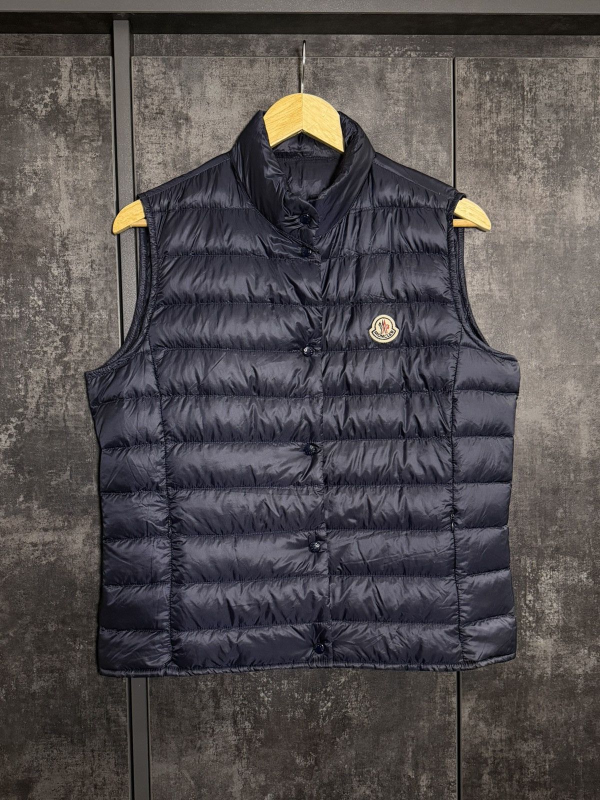 Moncler Moncler Vest Liane Gillet Rare Canada Goose Blue Acronym 424 Size US S / EU 44-46 / 1 - 1 Thumbnail