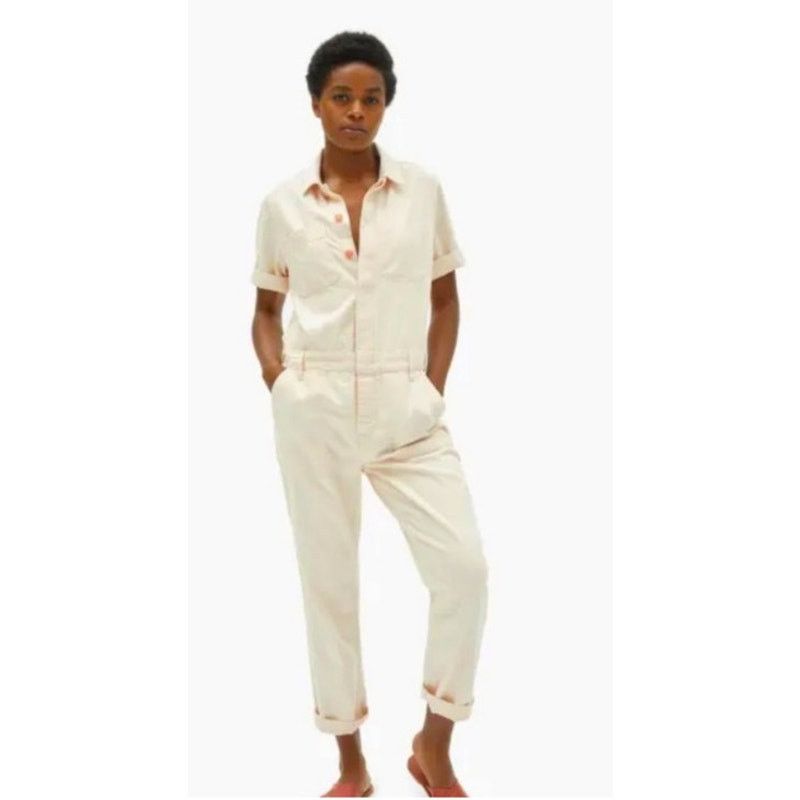 Everlane Everlane 100% Organic Cotton Denim Coverall in Bone,sz 0 Size 25" / US 0 / IT 36 - 3 Thumbnail