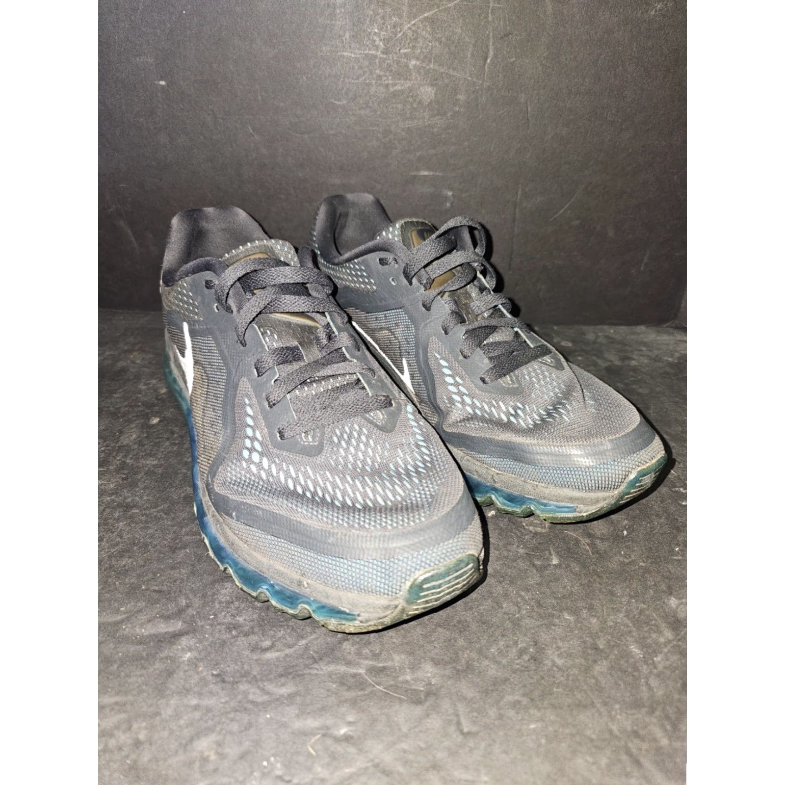 Nike Nike Air Max 2014 Sneaker Mens Blue Anthracite Reflect Silver 621077-404 12 - No Box Size US 12 / EU 45 - 2 Thumbnail