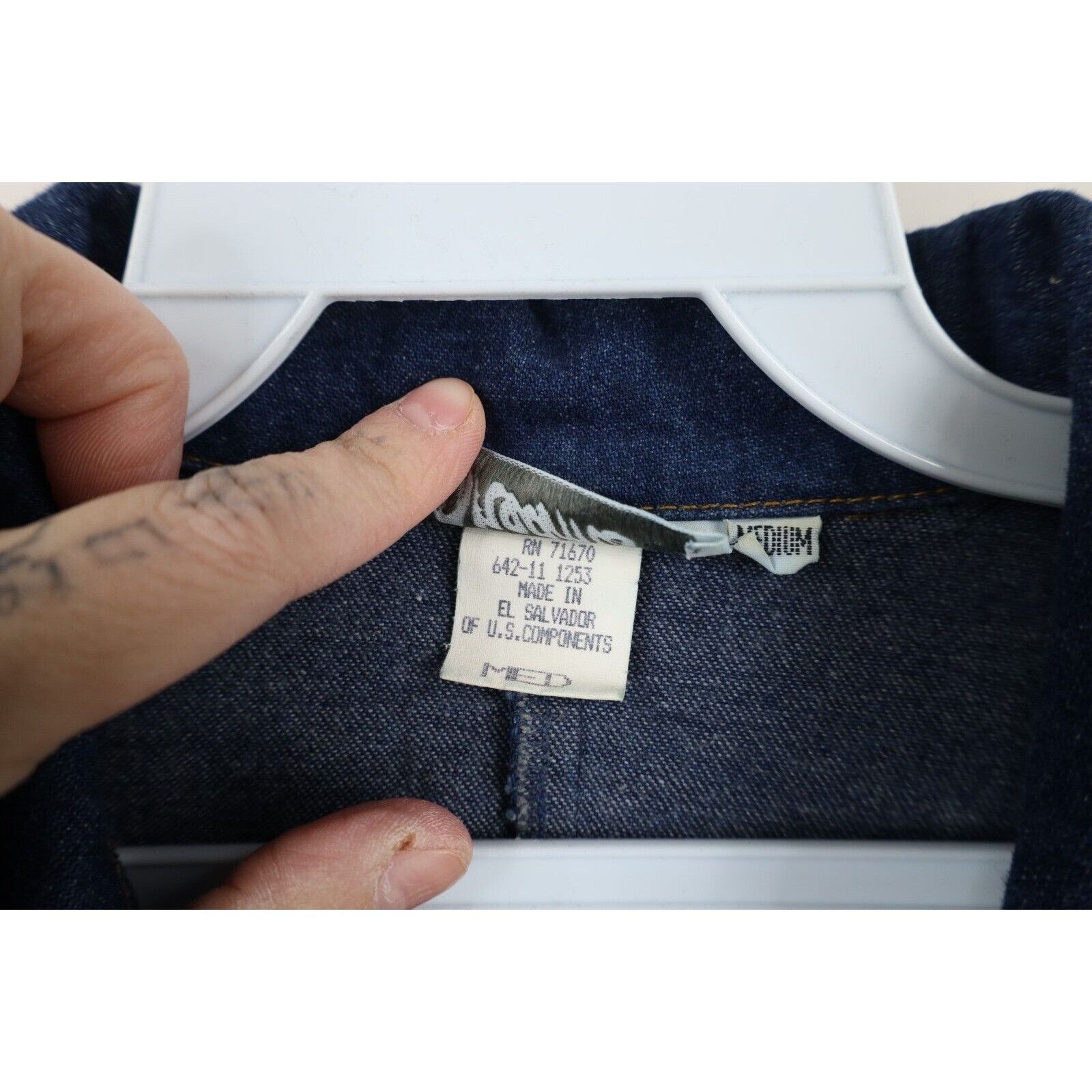 Vintage Vintage 80s 90s Streetwear Faded Long Sleeve Denim Dress Size M / US 6-8 / IT 42-44 - 7 Thumbnail