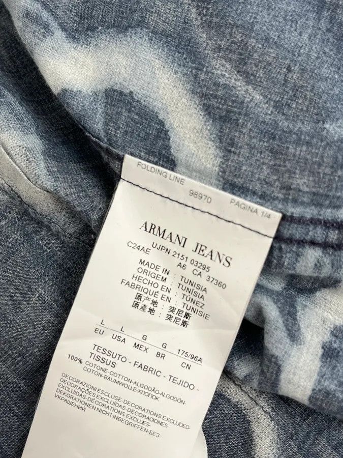 Armani 2000s Armani Blue Psycho Medusa Shirt Size US M / EU 48-50 / 2 - 10 Thumbnail