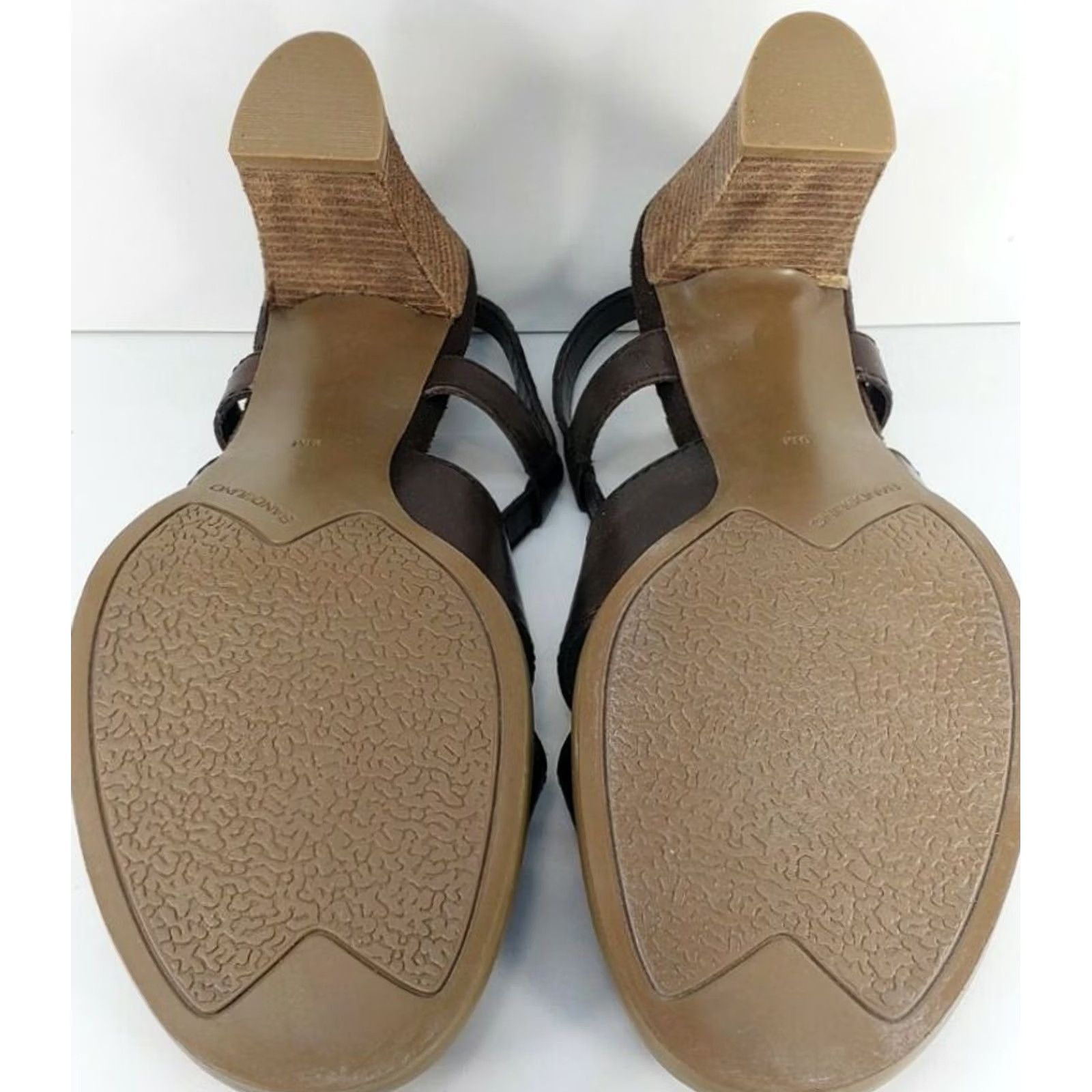 Vintage Bandino Naddia Women's Heeled Sandals Slingback Leather Brown Size 9M Shoes Size US 9 / IT 39 - 6 Thumbnail