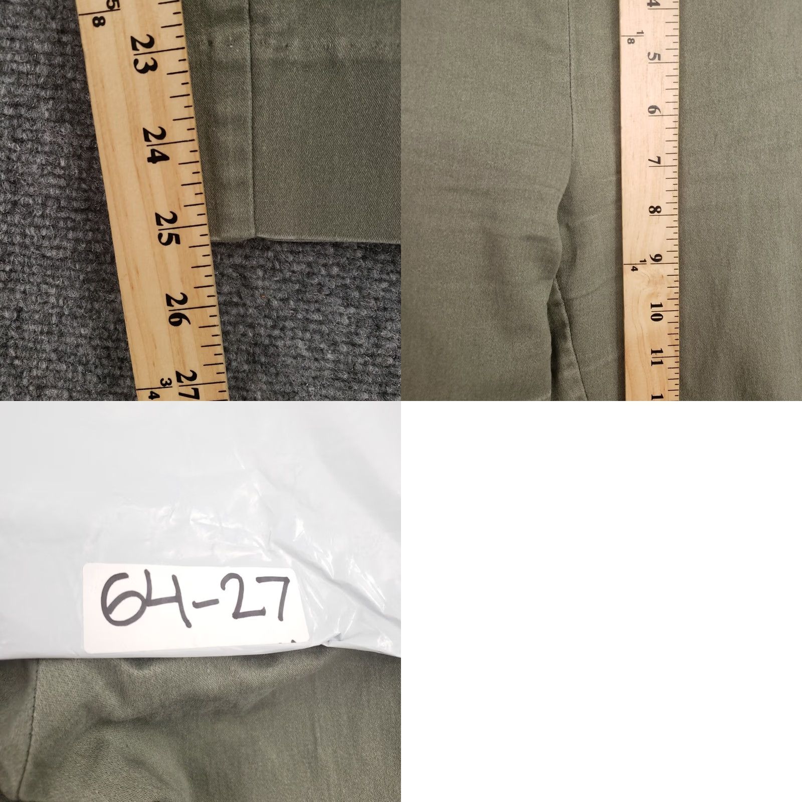 H&M H&M Pants Womens 4 Green Crop Mid Rise Skinny Side Slit Flat Front Zip Closure Pants Womens Regular Green Crop Slit Front Zip Closure Size 27" / US 4 / IT 40 - 8 Thumbnail