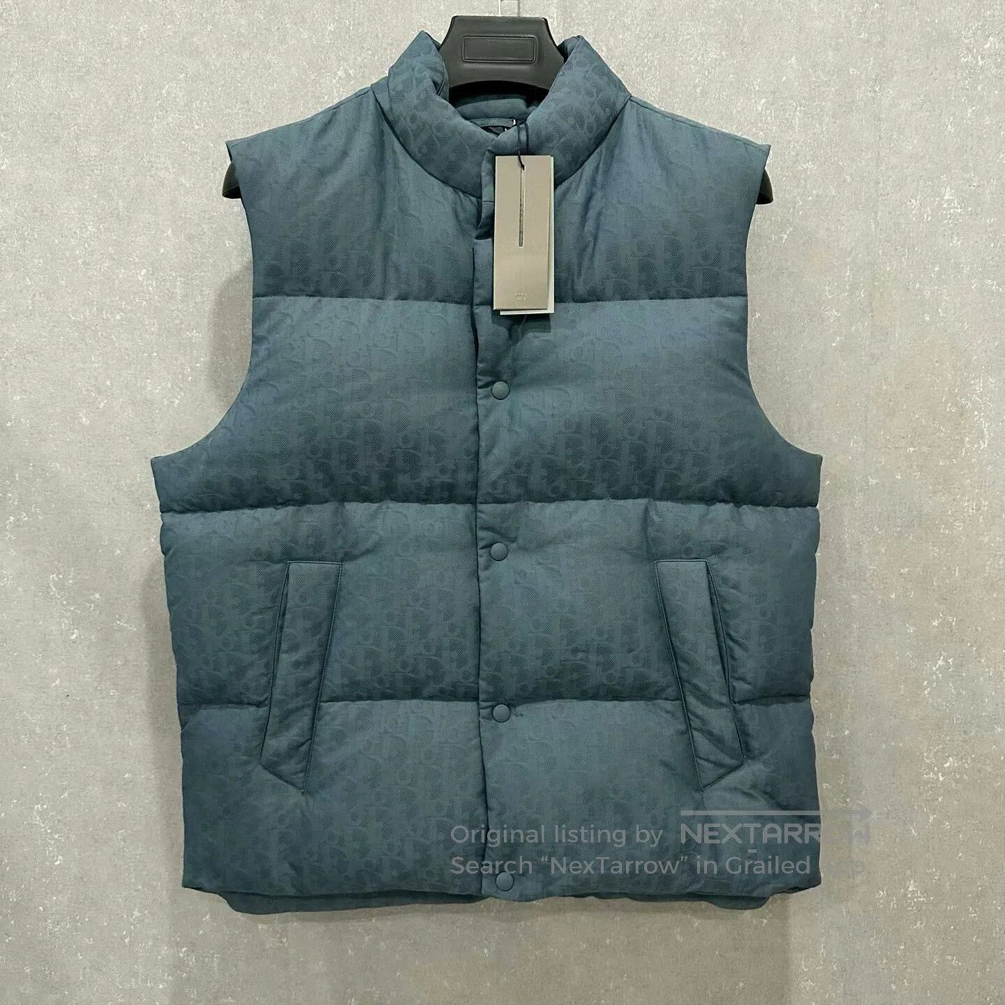 Dior Dior SS25 Oblique Printed Down Vest. Size US L / EU 52-54 / 3 - 1 Thumbnail