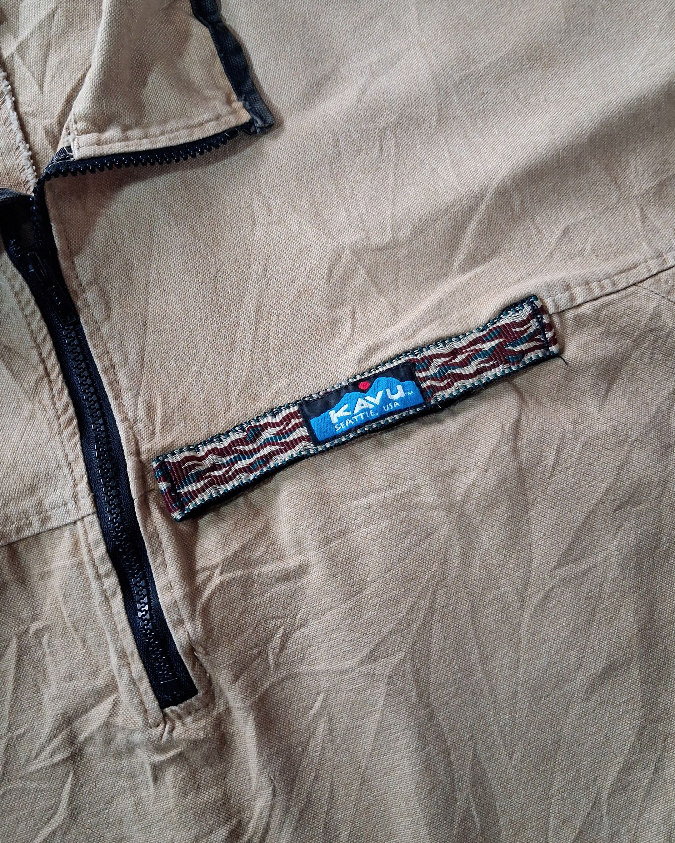 KAVU KAVU LONG SLEEVE HALF ZIP THROWSHIRT MADE IN USA Size US XL / EU 56 / 4 - 4 Thumbnail