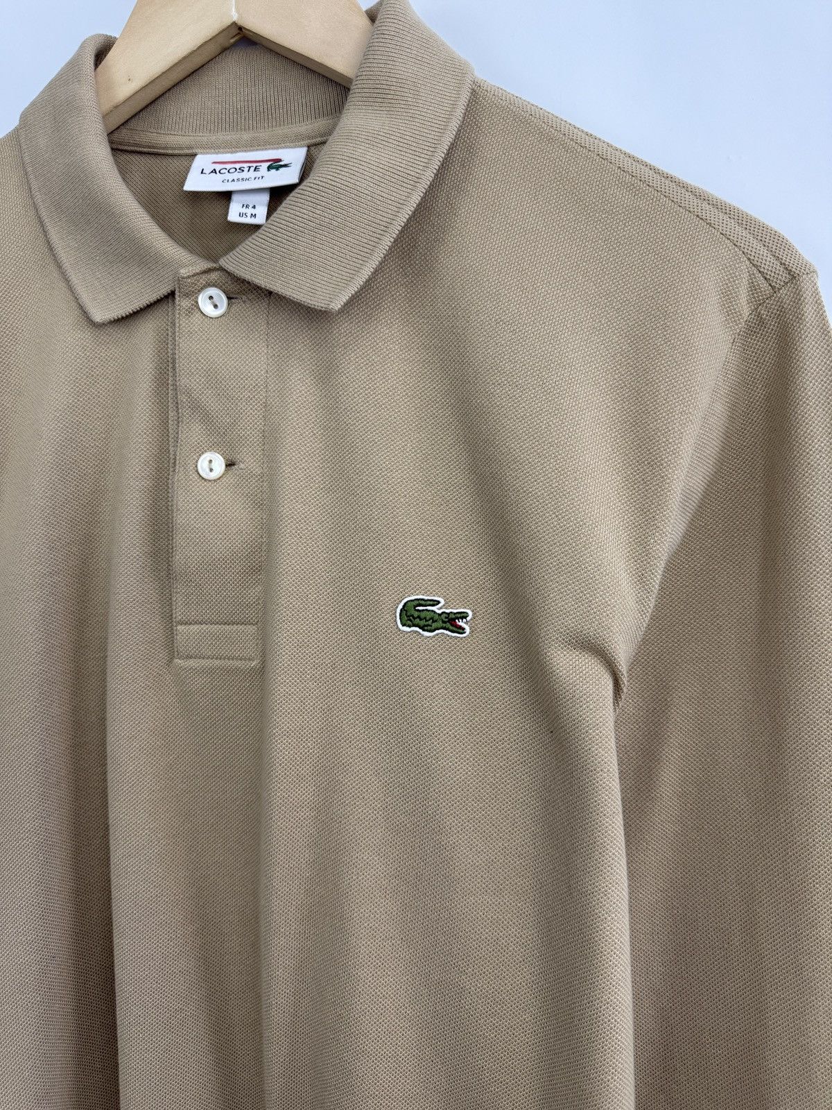 Lacoste 🇫🇷 Lacoste Classic Fit Polo Long Sleeve Made in France Rare Size US M / EU 48-50 / 2 - 9 Thumbnail