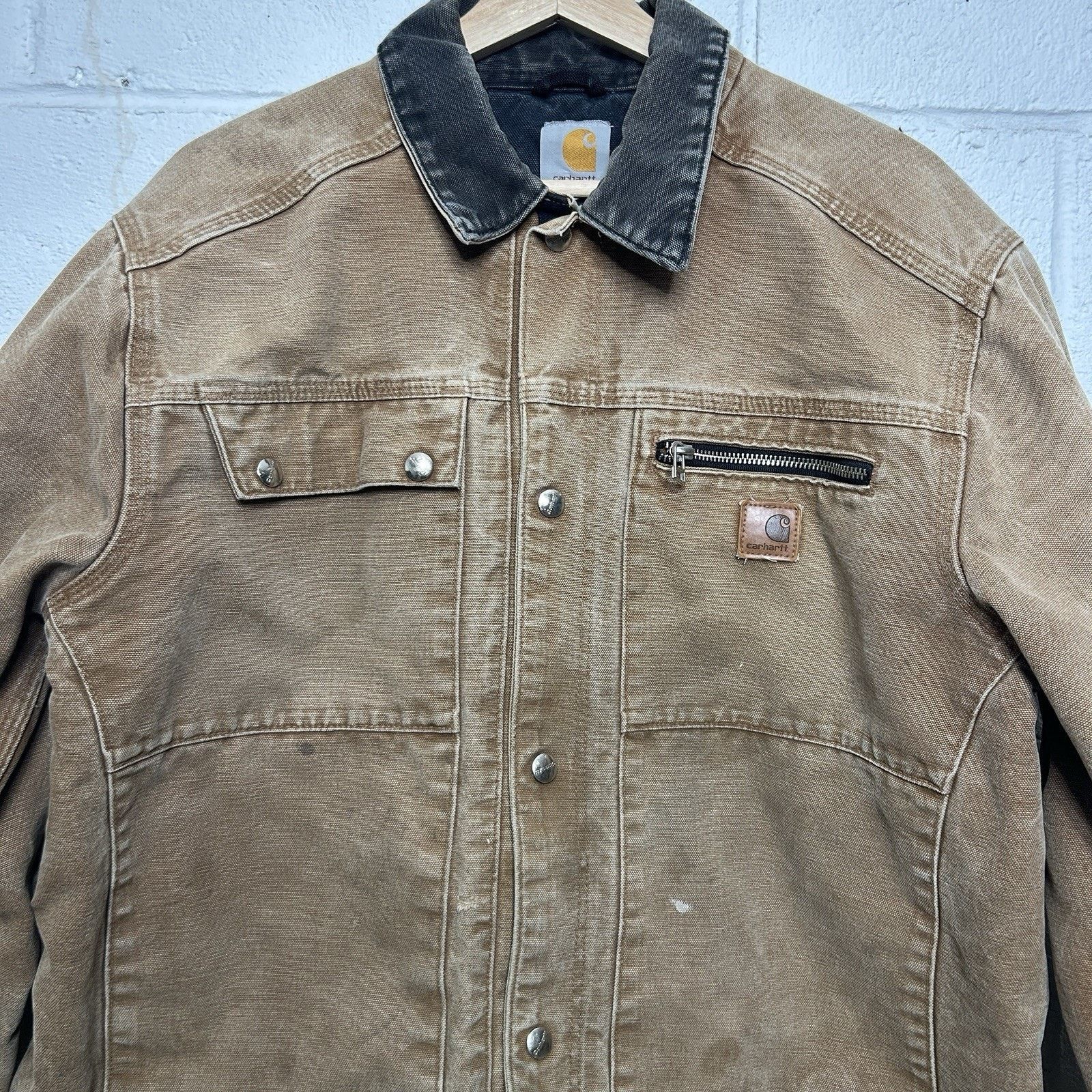 Carhartt Y2K Carhartt Sandstone Multi-Pocket Jacket “Brown” J285 BRN Size US L / EU 52-54 / 3 - 3 Thumbnail