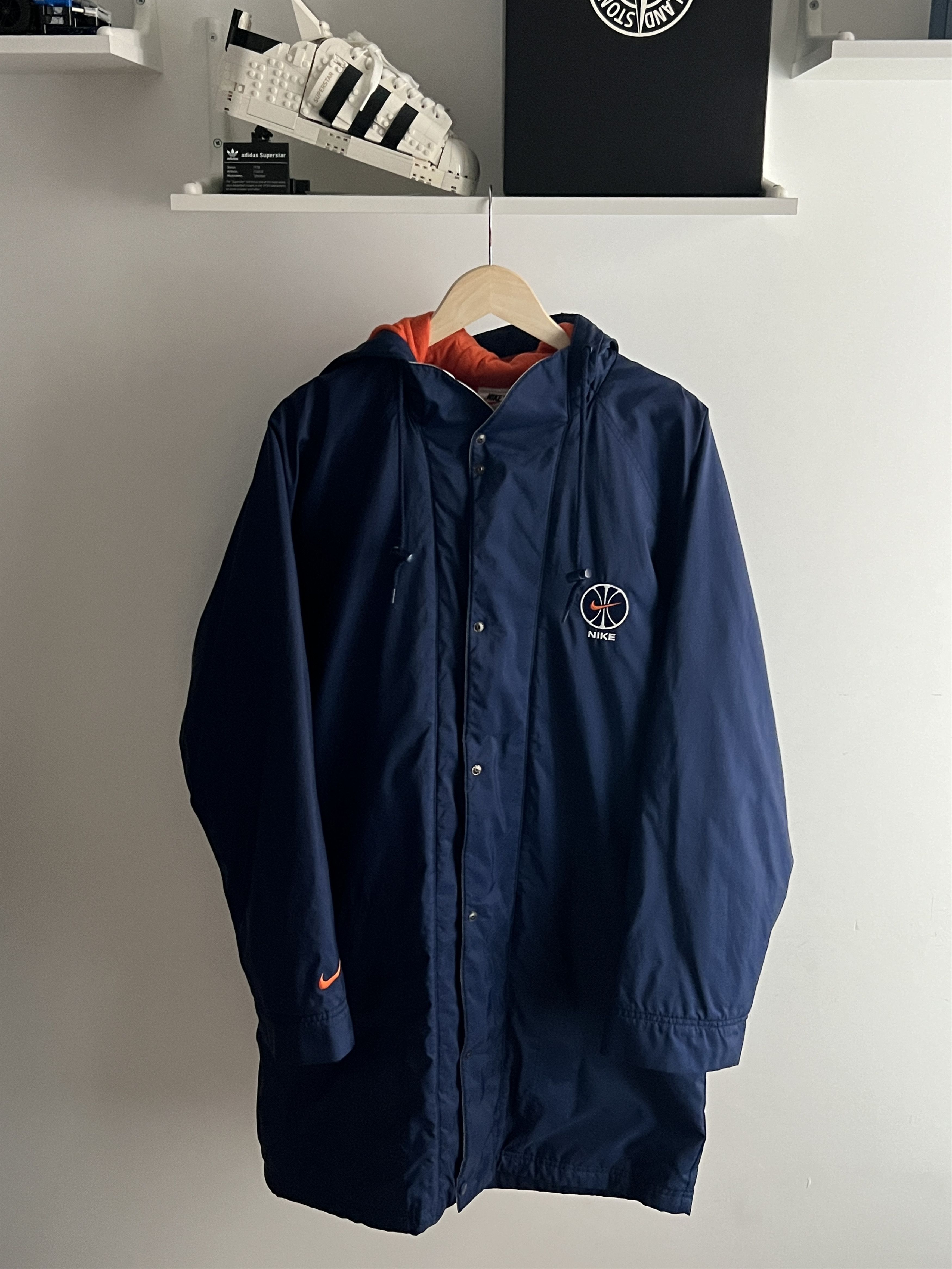 NBA × Nike × Vintage Parka Jacket Nike NBA Basketball Vintage 90s Rare Size US L / EU 52-54 / 3 - 1 Thumbnail