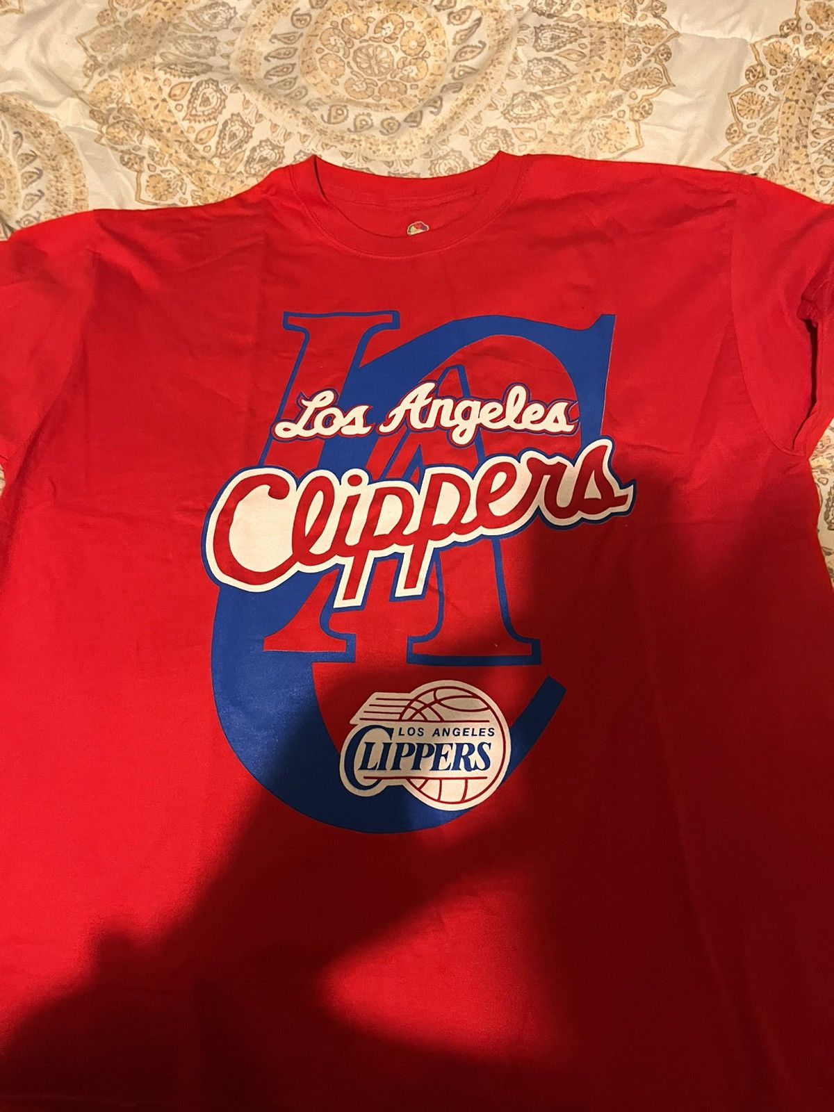 image of Vintage La Clippers in Red, Men's (Size XL)