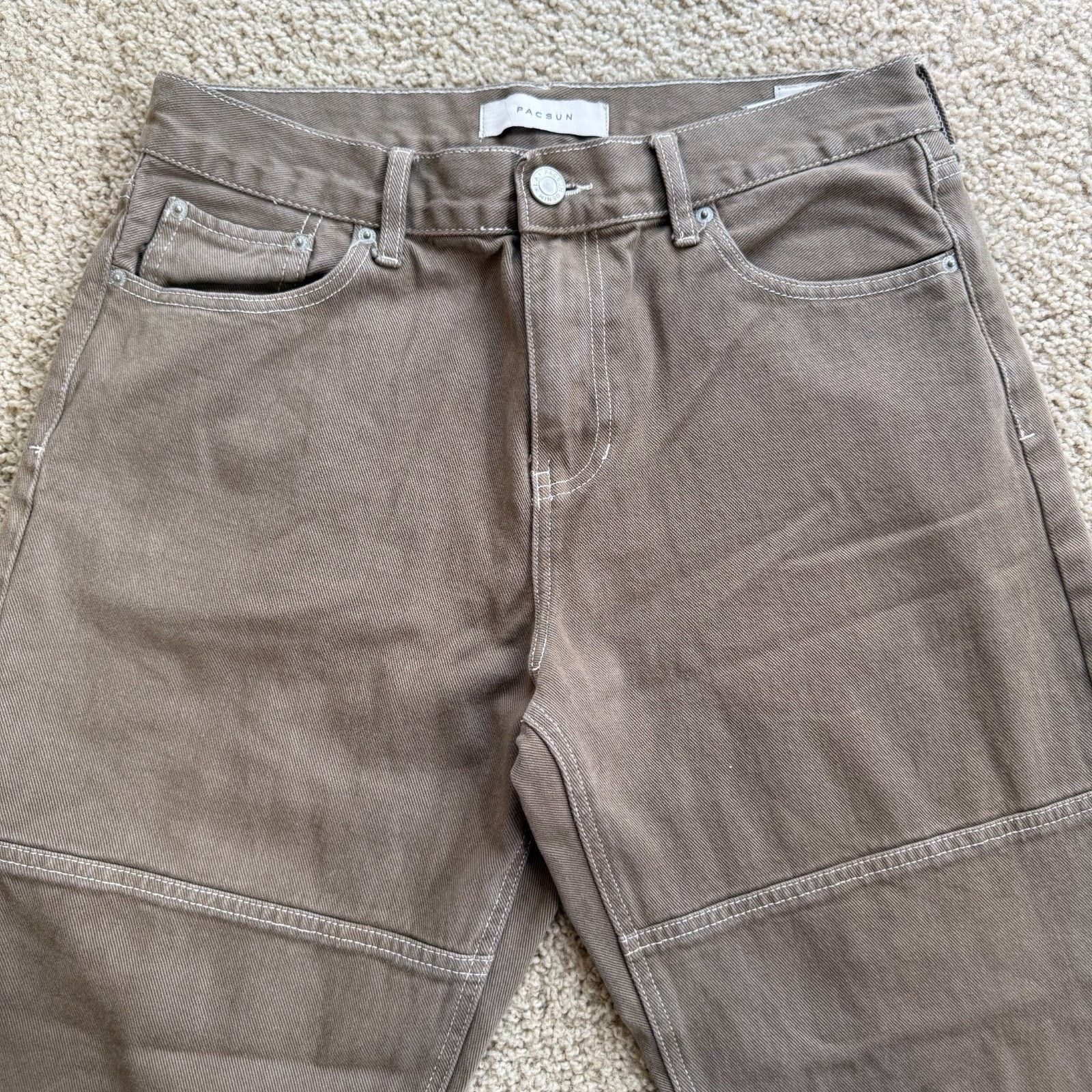 Pacsun PacSun Brown Double Knee Skate Pants Mens 32 Carpenter Size US 32 / EU 48 - 2 Thumbnail