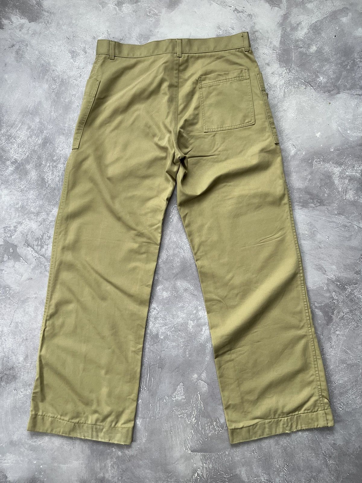 Dolce & Gabbana Vintage Dolce & Gabbana Baggy Work Pants Beige Size US 32 / EU 48 - 2 Thumbnail