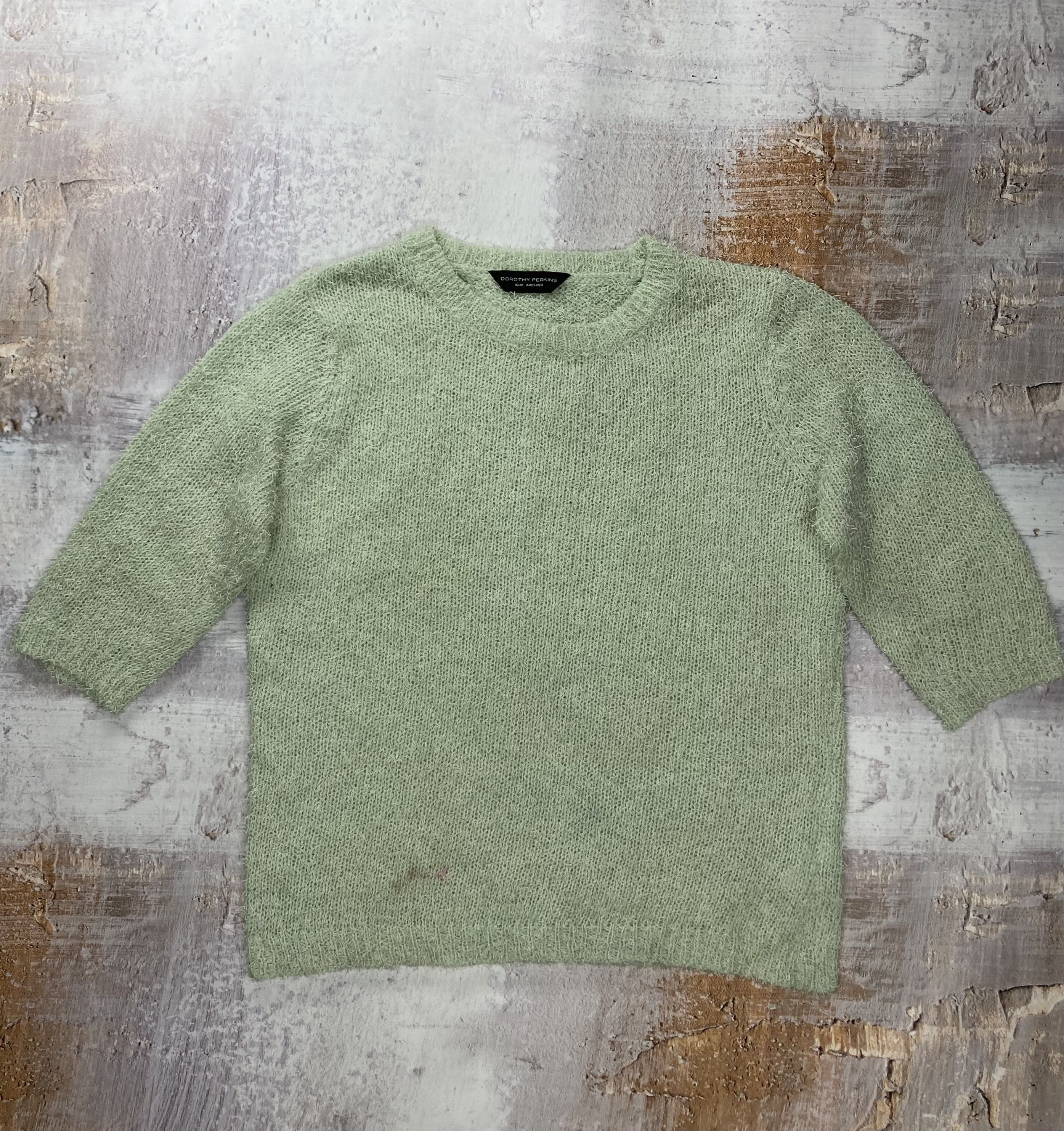 Vintage Vintage Knitted Sweater Short Sleeve Women’s Size 16UK/44 EU Size XL / US 12-14 / IT 48-50 - 1 Thumbnail
